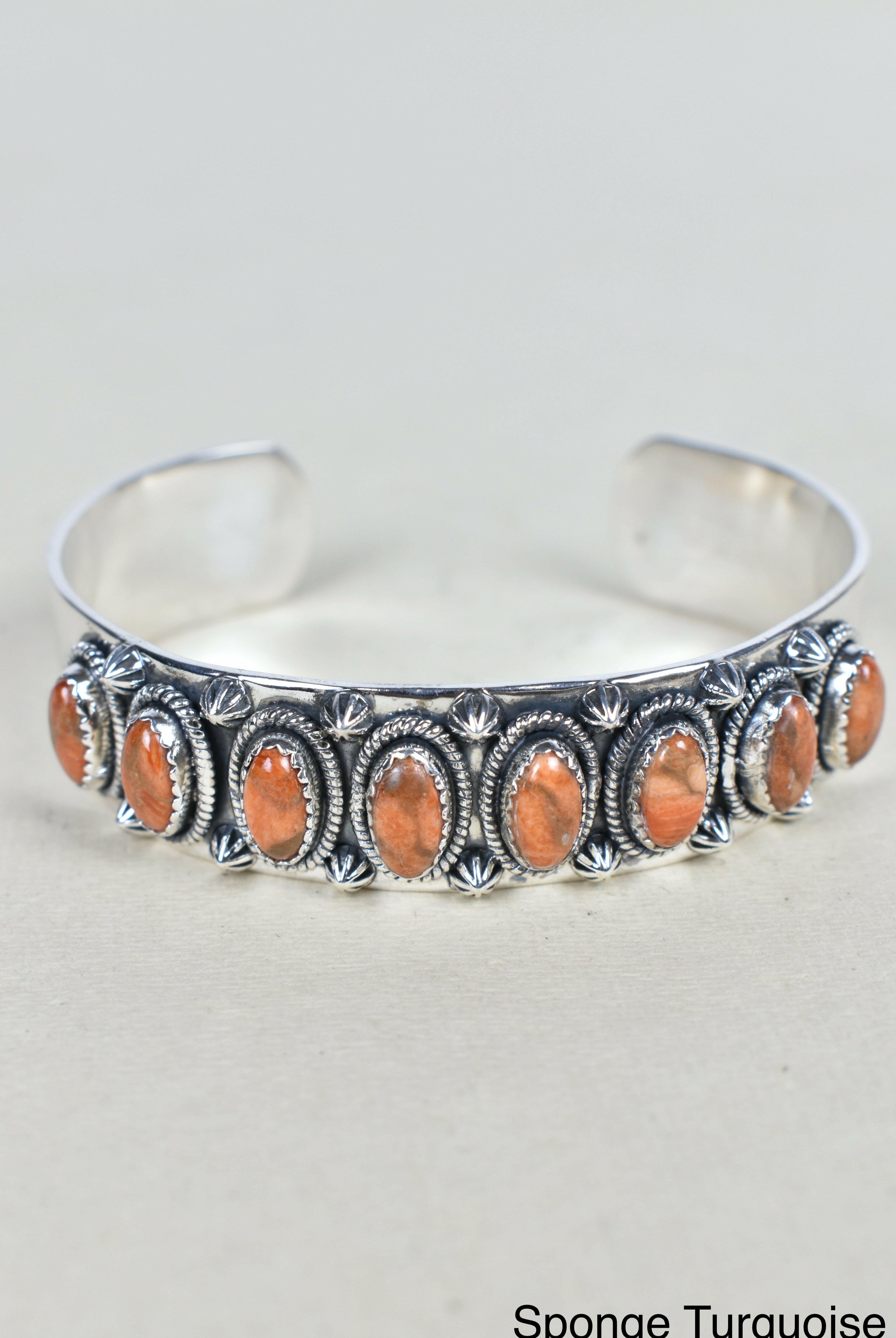 Octet Gem Sterling Silver Cuff-Cuffs-Krush Kandy, Women's Online Fashion Boutique Located in Phoenix, Arizona (Scottsdale Area)