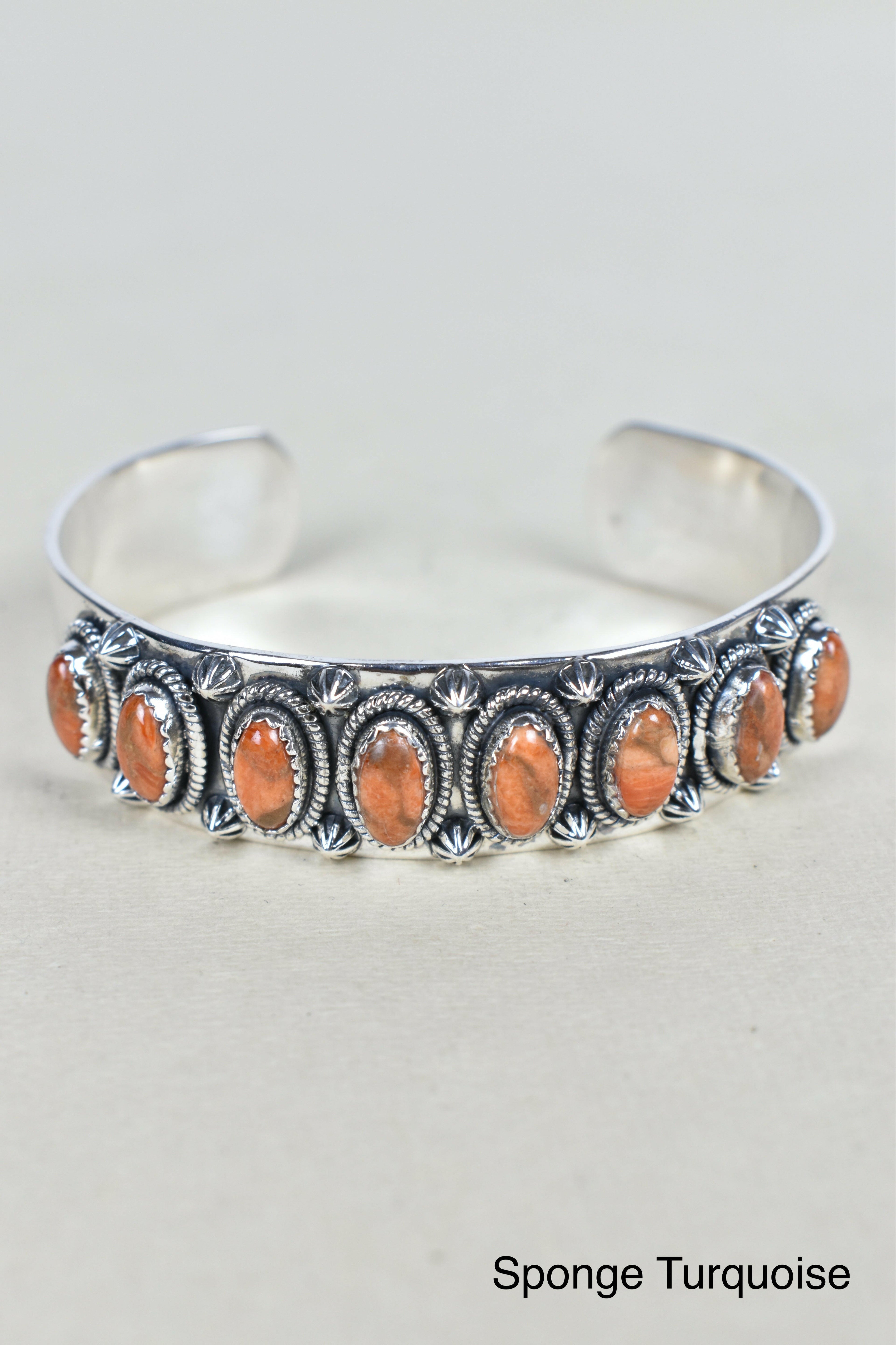 Octet Gem Sterling Silver Cuff-Cuffs-Krush Kandy, Women's Online Fashion Boutique Located in Phoenix, Arizona (Scottsdale Area)