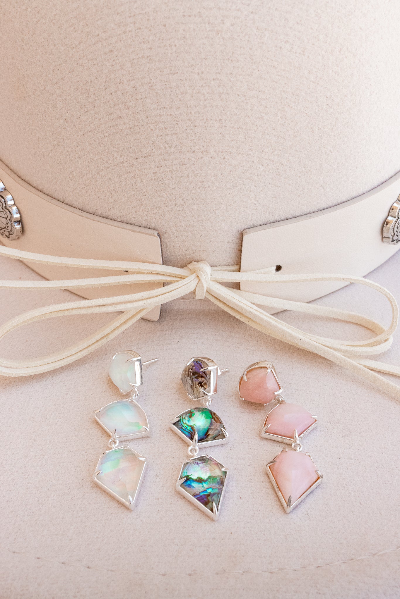 This Magic Moment Dangle Stone Earrings-Earrings-Krush Kandy, Women's Online Fashion Boutique Located in Phoenix, Arizona (Scottsdale Area)