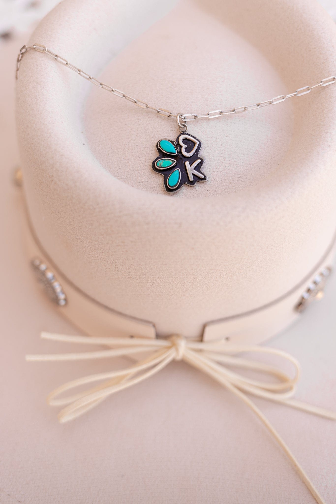 Initial Stone Plate with Heart Sterling Silver Necklace PREORDER-Chain Necklaces-Krush Kandy, Women's Online Fashion Boutique Located in Phoenix, Arizona (Scottsdale Area)