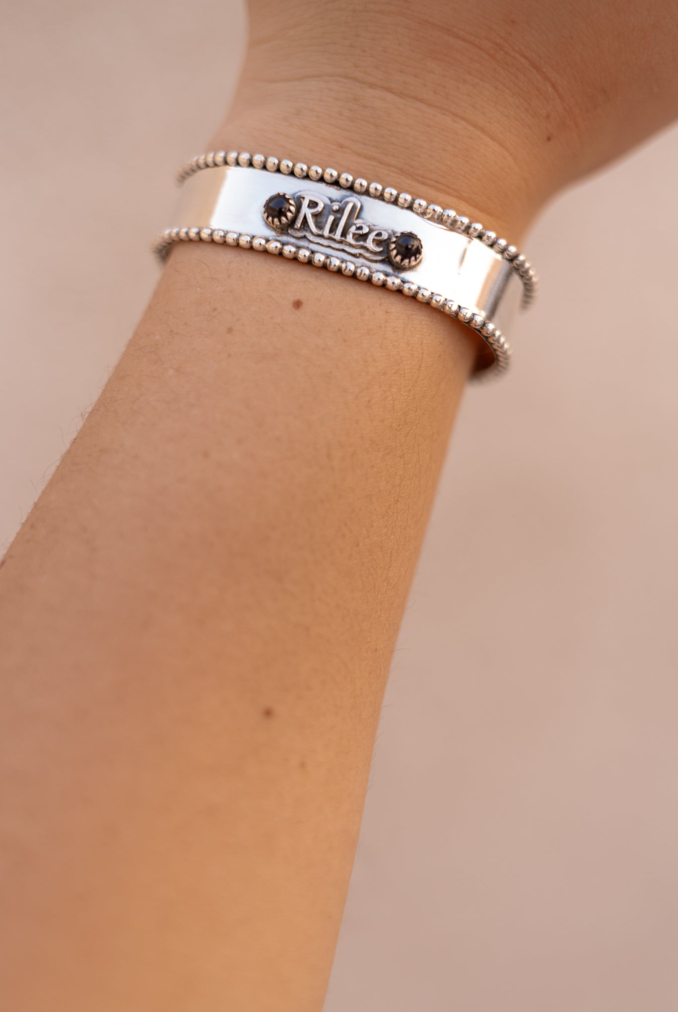 Name Blossom Stone Cuff | PREORDER-Cuffs-Krush Kandy, Women's Online Fashion Boutique Located in Phoenix, Arizona (Scottsdale Area)