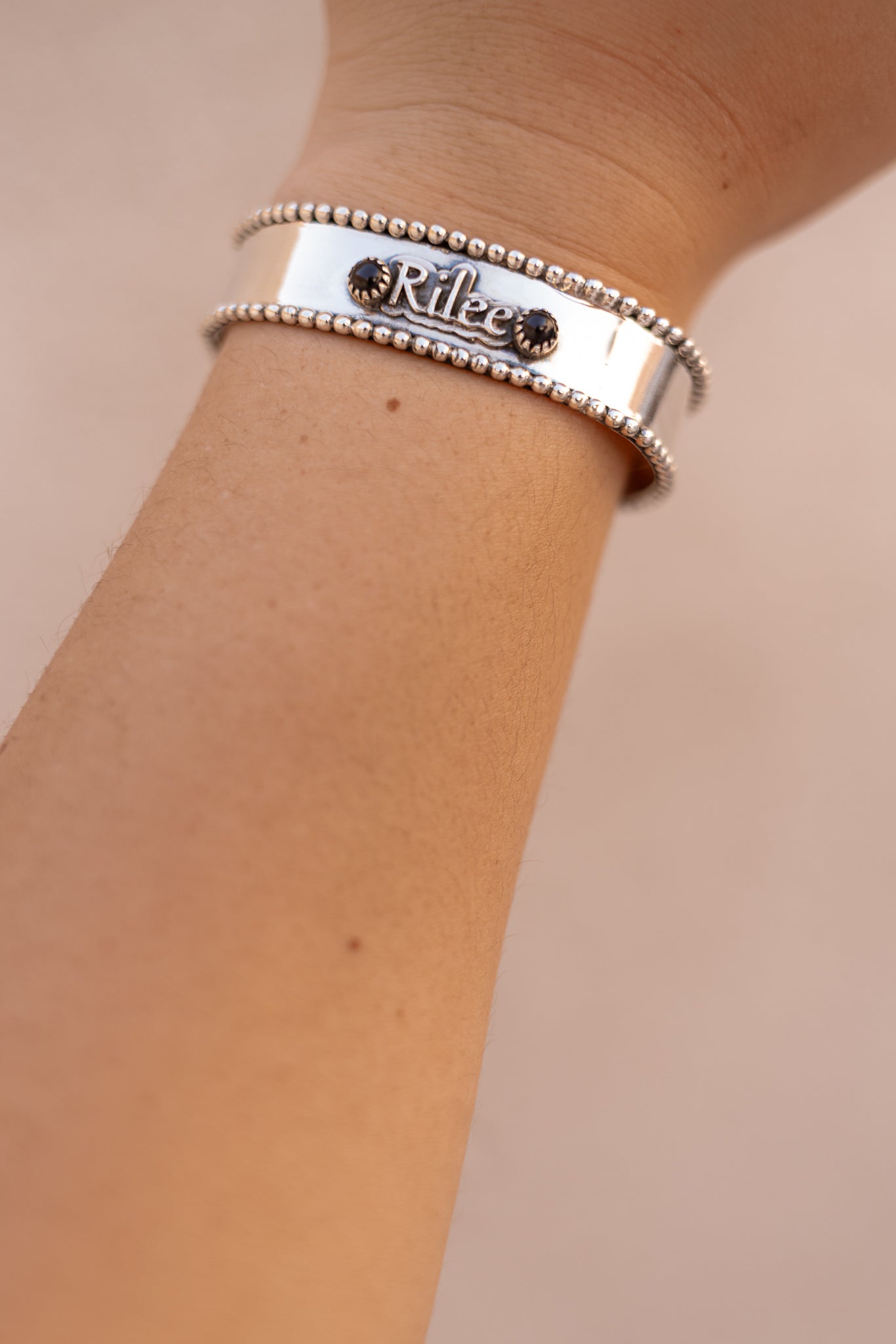 Name Blossom Stone Cuff | PREORDER-Cuffs-Krush Kandy, Women's Online Fashion Boutique Located in Phoenix, Arizona (Scottsdale Area)