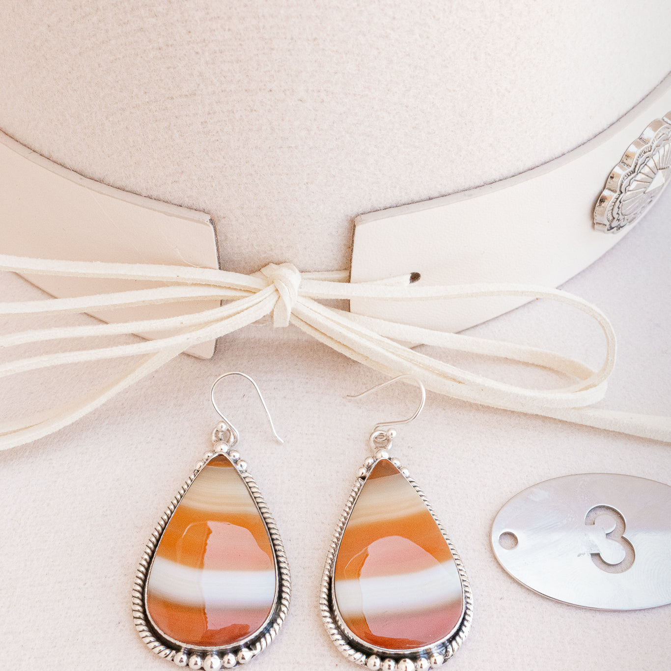 Red Agate Slab Earrings-Dangle earrings-Krush Kandy, Women's Online Fashion Boutique Located in Phoenix, Arizona (Scottsdale Area)