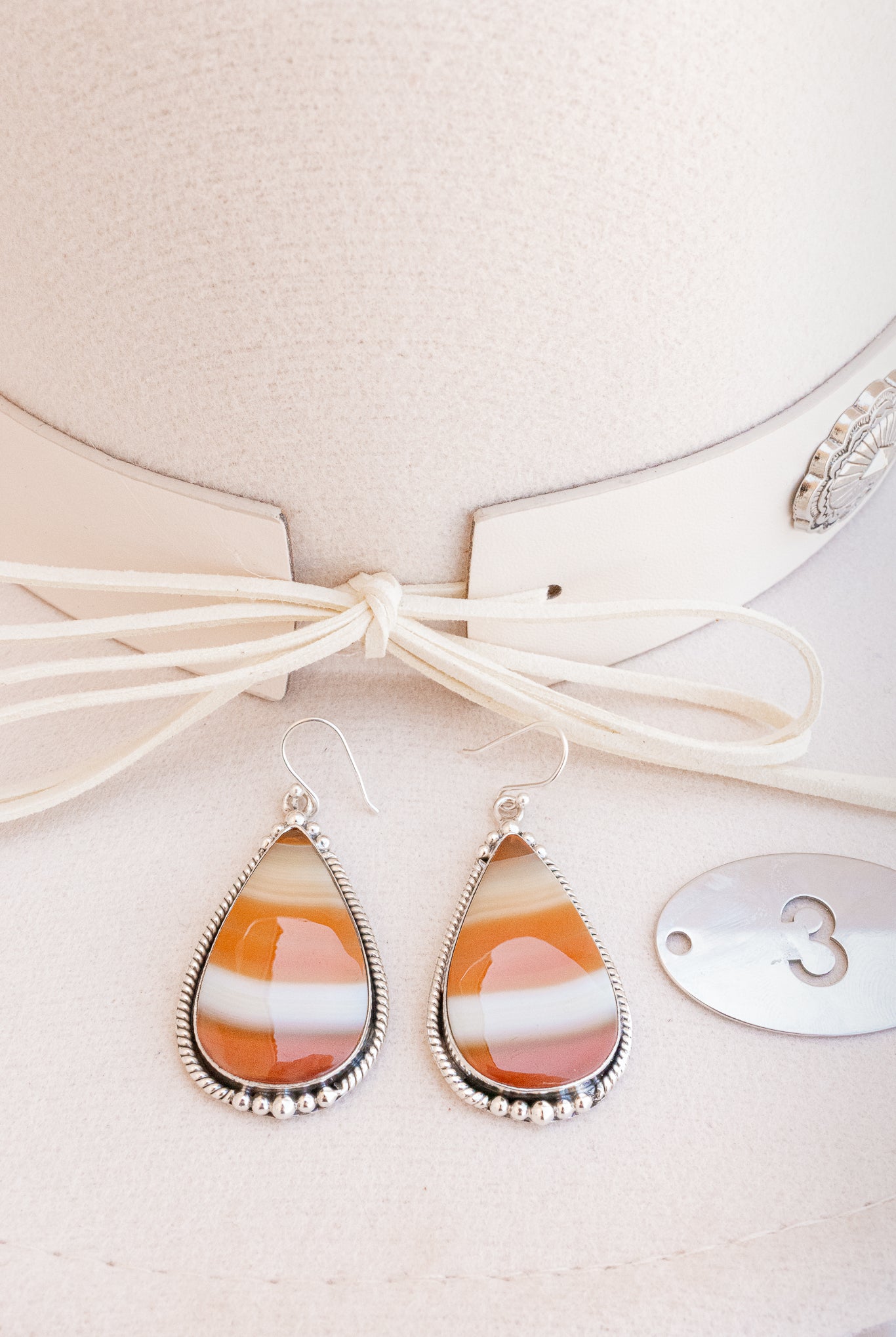 Red Agate Slab Earrings-Dangle earrings-Krush Kandy, Women's Online Fashion Boutique Located in Phoenix, Arizona (Scottsdale Area)