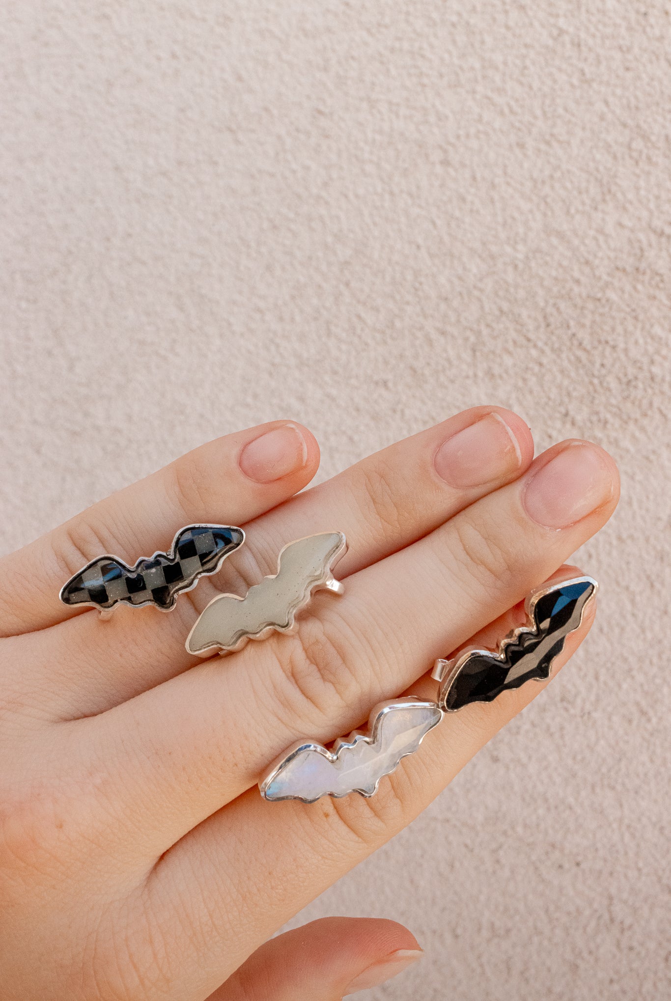 Bat Stud Huggie Earrings-Earrings-Krush Kandy, Women's Online Fashion Boutique Located in Phoenix, Arizona (Scottsdale Area)