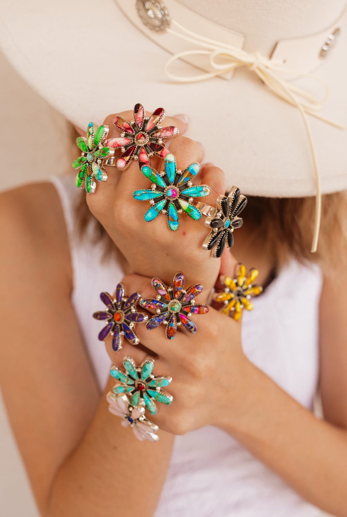Blooming Fields Flower Cluster Sterling Silver Ring-Rings-Krush Kandy, Women's Online Fashion Boutique Located in Phoenix, Arizona (Scottsdale Area)
