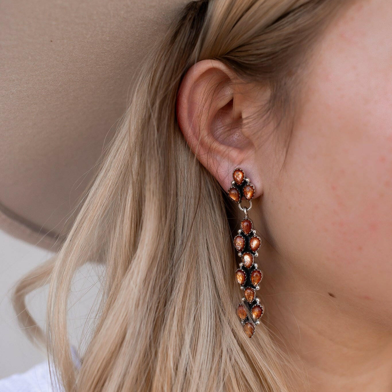 Long Blossom Bar Earrings-Drop Earrings-Krush Kandy, Women's Online Fashion Boutique Located in Phoenix, Arizona (Scottsdale Area)