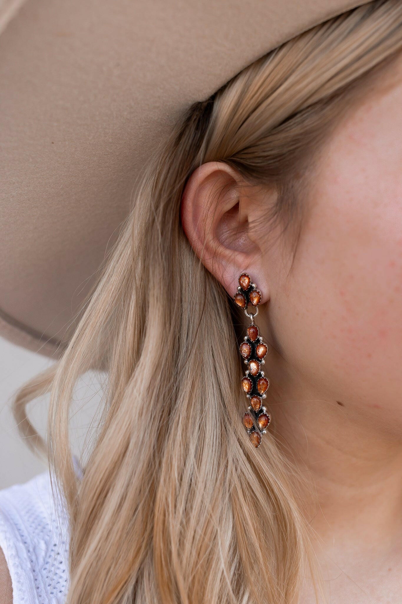 Long Blossom Bar Earrings-Drop Earrings-Krush Kandy, Women's Online Fashion Boutique Located in Phoenix, Arizona (Scottsdale Area)
