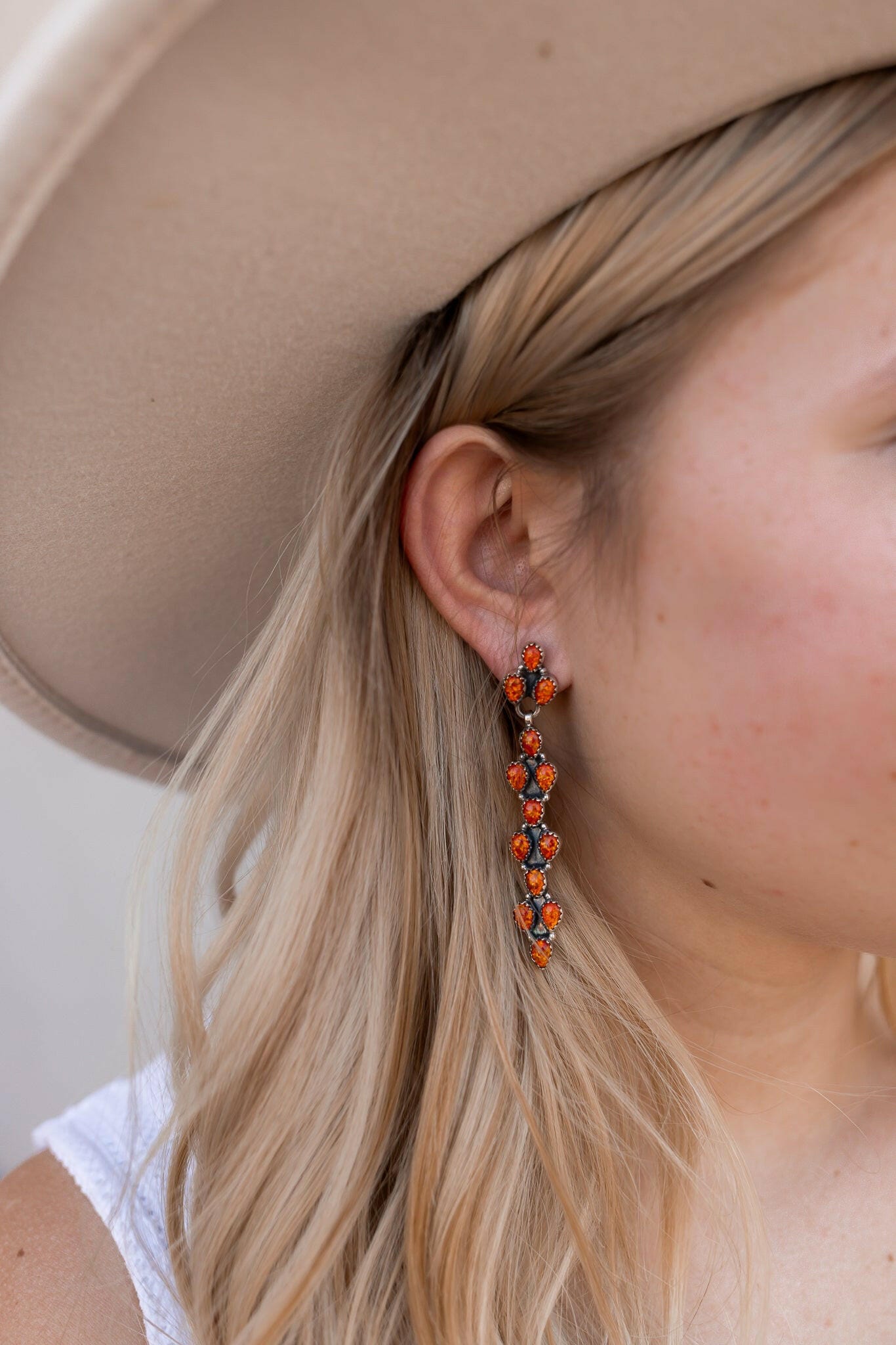 Long Blossom Bar Earrings-Drop Earrings-Krush Kandy, Women's Online Fashion Boutique Located in Phoenix, Arizona (Scottsdale Area)