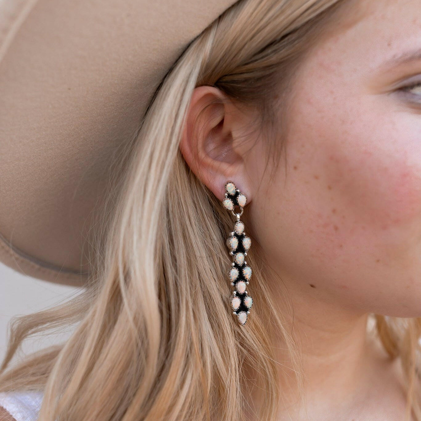 Long Blossom Bar Earrings-Drop Earrings-Krush Kandy, Women's Online Fashion Boutique Located in Phoenix, Arizona (Scottsdale Area)