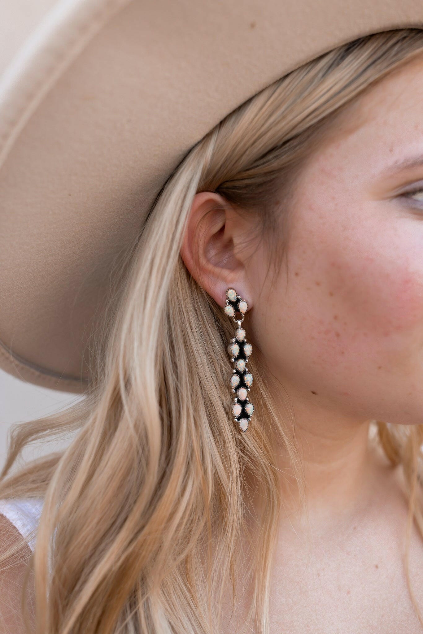 Long Blossom Bar Earrings-Drop Earrings-Krush Kandy, Women's Online Fashion Boutique Located in Phoenix, Arizona (Scottsdale Area)