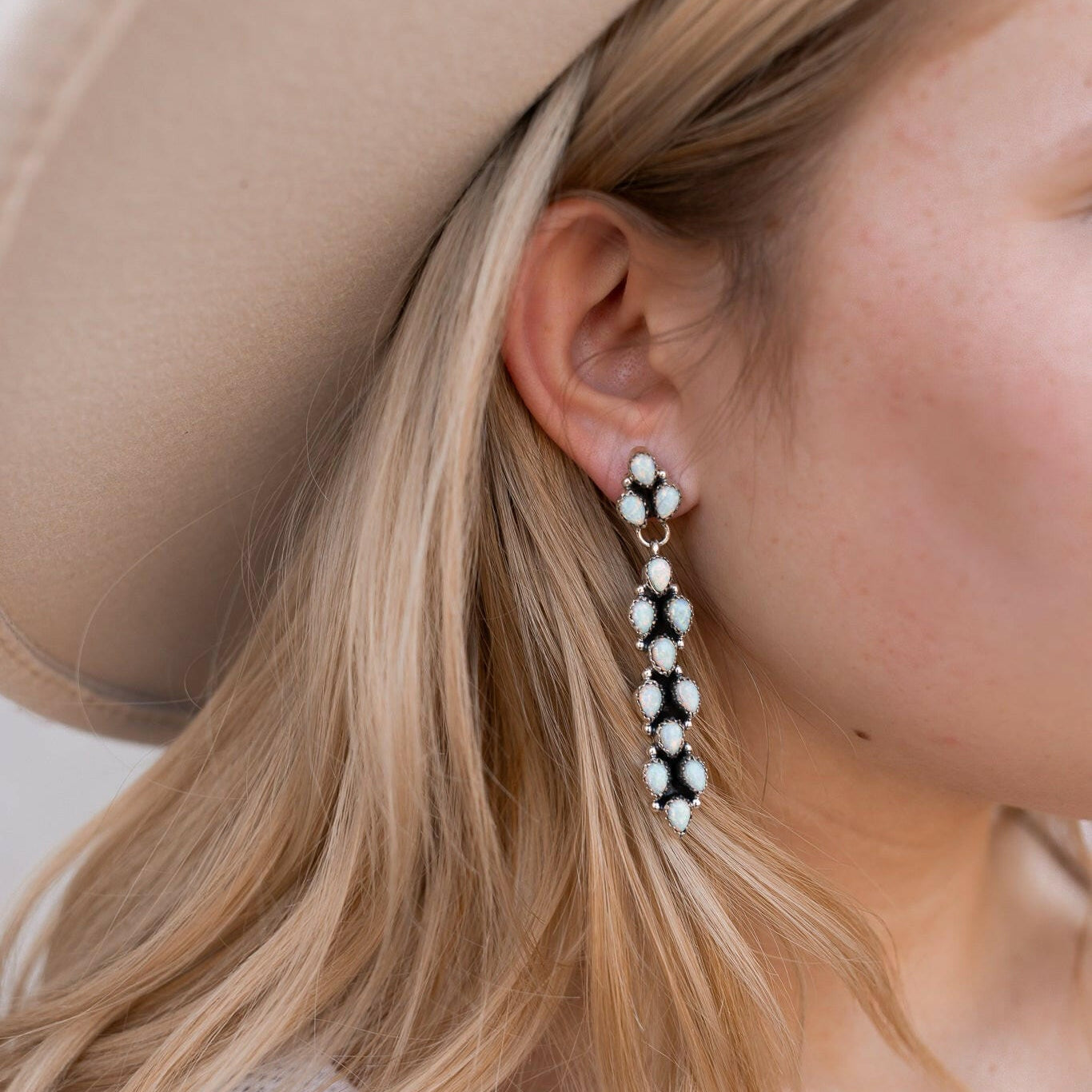 Long Blossom Bar Earrings-Drop Earrings-Krush Kandy, Women's Online Fashion Boutique Located in Phoenix, Arizona (Scottsdale Area)
