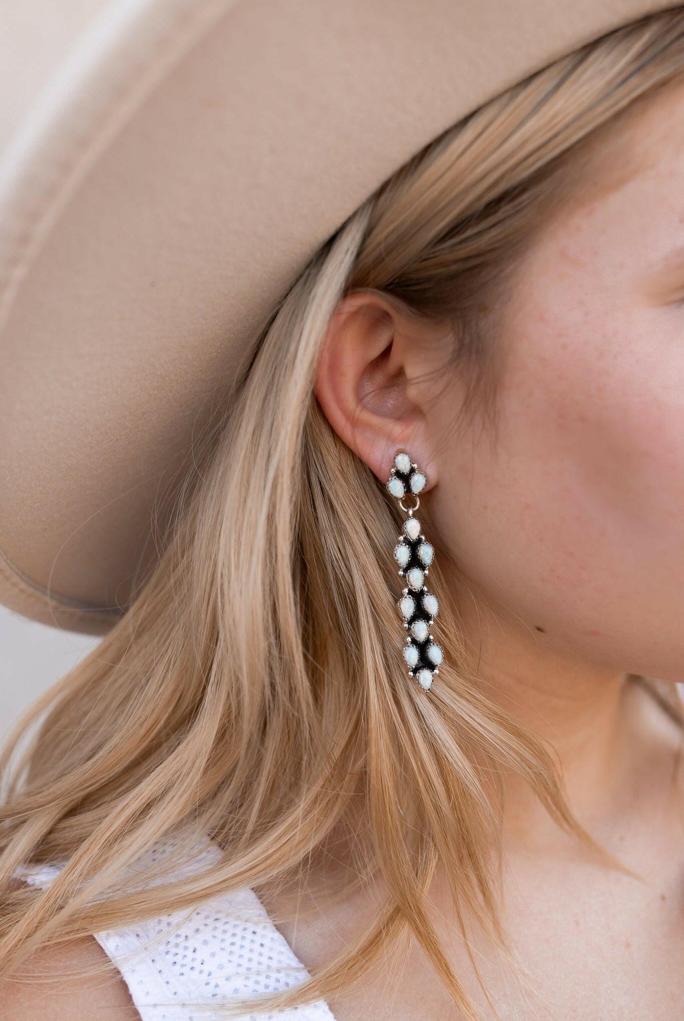 Long Blossom Bar Earrings-Drop Earrings-Krush Kandy, Women's Online Fashion Boutique Located in Phoenix, Arizona (Scottsdale Area)
