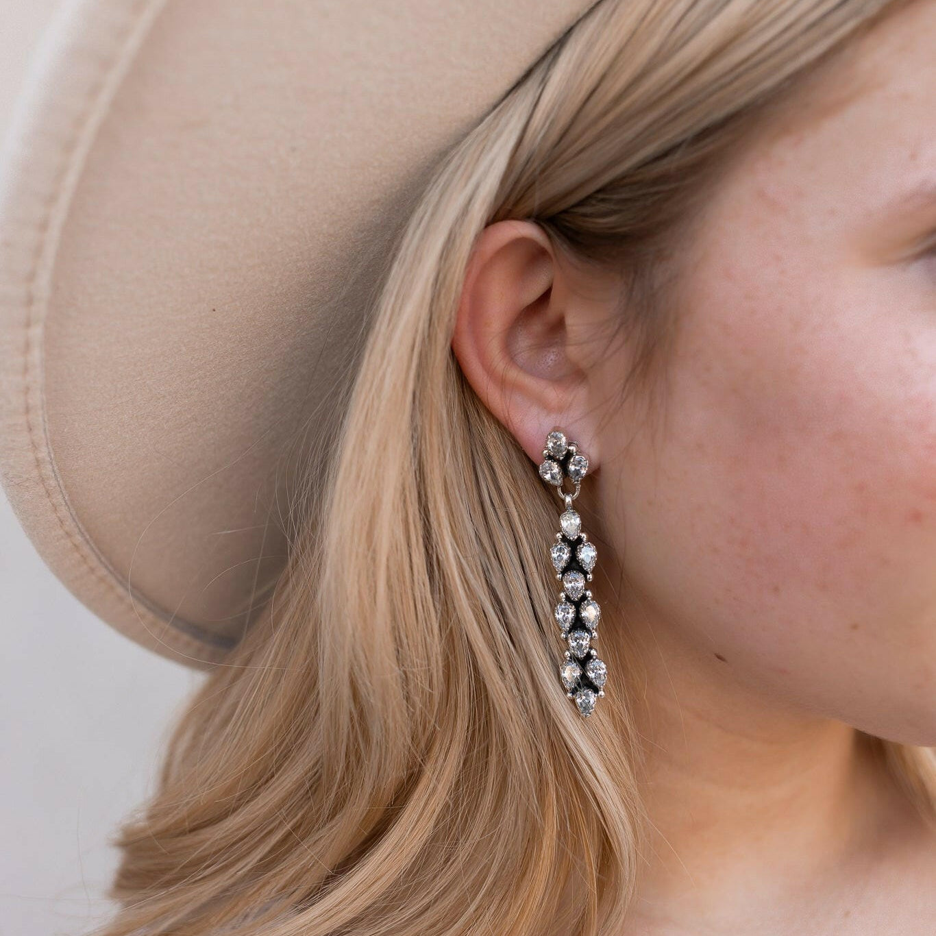 Long Blossom Bar Earrings-Drop Earrings-Krush Kandy, Women's Online Fashion Boutique Located in Phoenix, Arizona (Scottsdale Area)