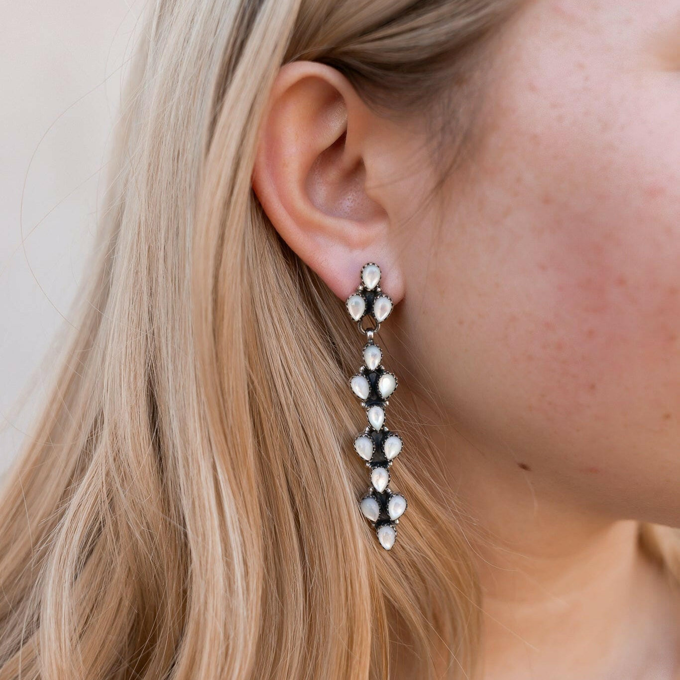 Long Blossom Bar Earrings-Drop Earrings-Krush Kandy, Women's Online Fashion Boutique Located in Phoenix, Arizona (Scottsdale Area)