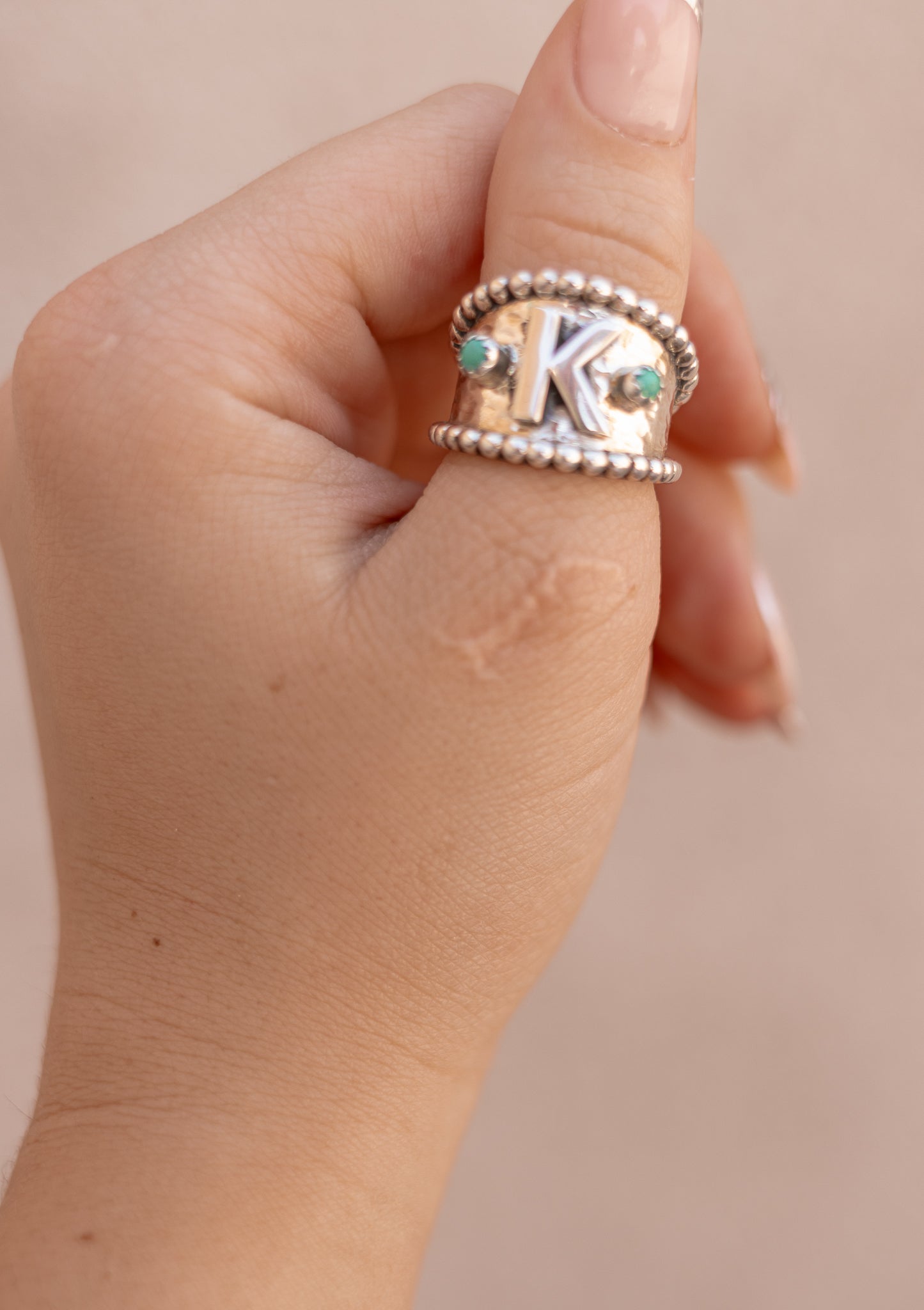 Forever Yours Sterling Silver Initial Ring MADE TO ORDER-Rings-Krush Kandy, Women's Online Fashion Boutique Located in Phoenix, Arizona (Scottsdale Area)