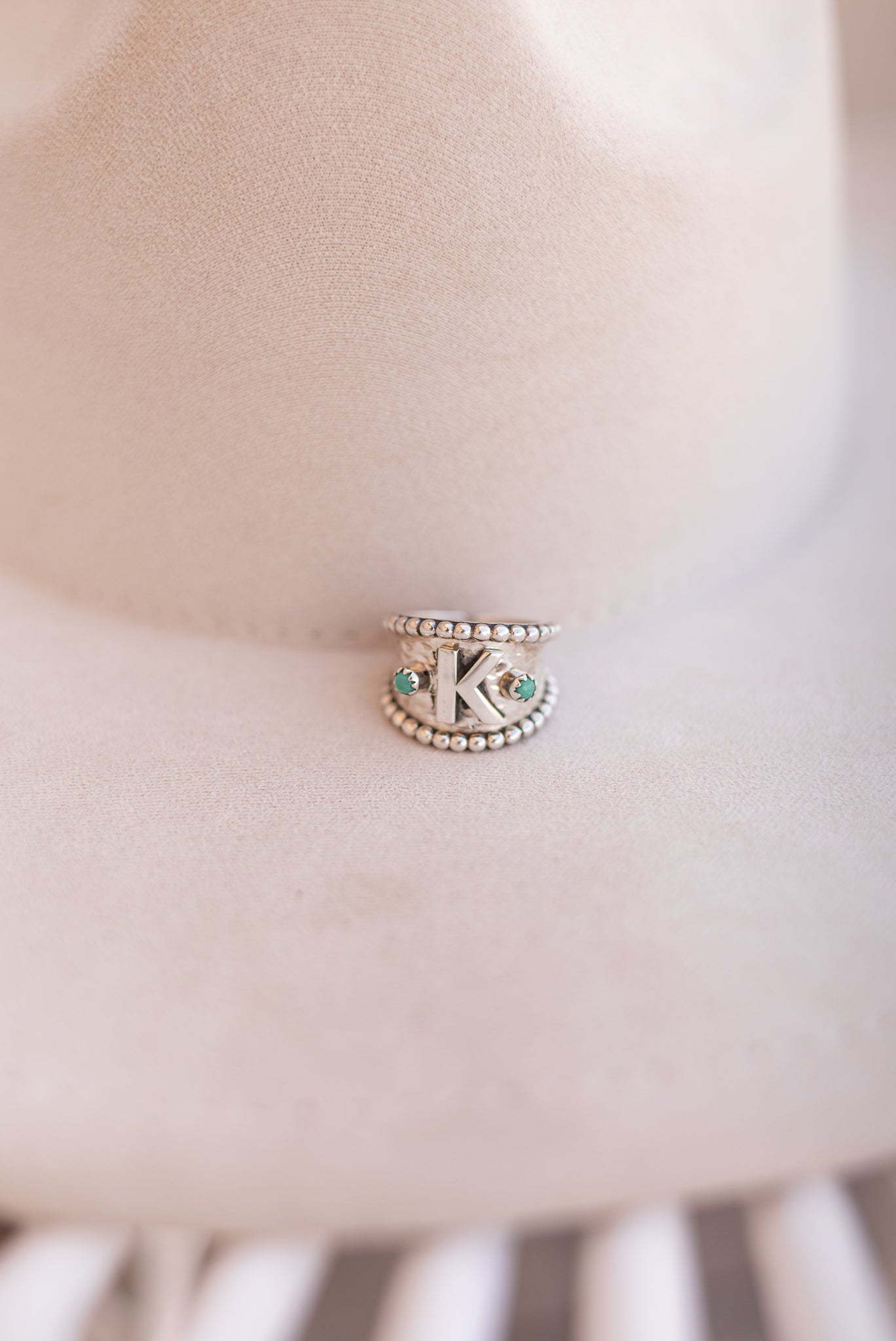 Forever Yours Sterling Silver Initial Ring MADE TO ORDER-Rings-Krush Kandy, Women's Online Fashion Boutique Located in Phoenix, Arizona (Scottsdale Area)