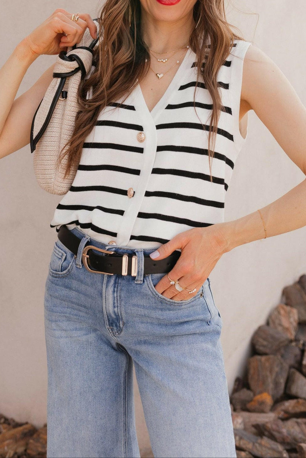 Elongated U Buckle Double Loop Belt-Belts-Krush Kandy, Women's Online Fashion Boutique Located in Phoenix, Arizona (Scottsdale Area)