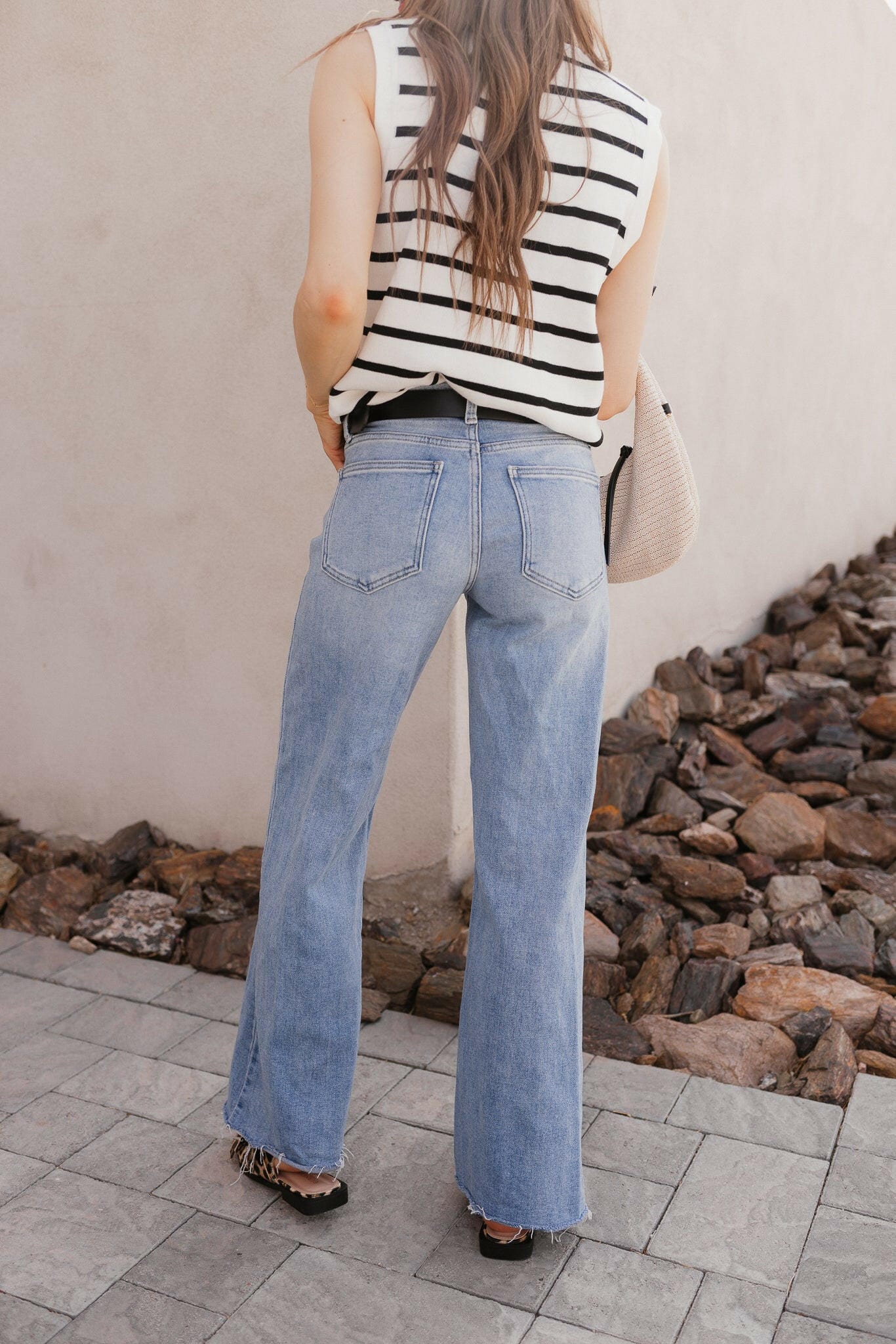 Elevated Stripe Button Down Tank Top-Tanks-Krush Kandy, Women's Online Fashion Boutique Located in Phoenix, Arizona (Scottsdale Area)