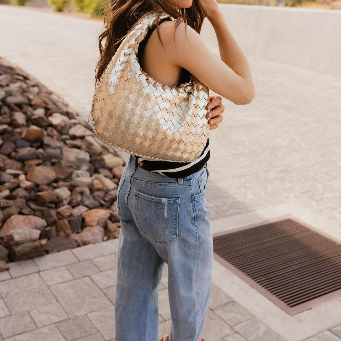 Elevated Stripe Button Down Tank Top-Tanks-Krush Kandy, Women's Online Fashion Boutique Located in Phoenix, Arizona (Scottsdale Area)