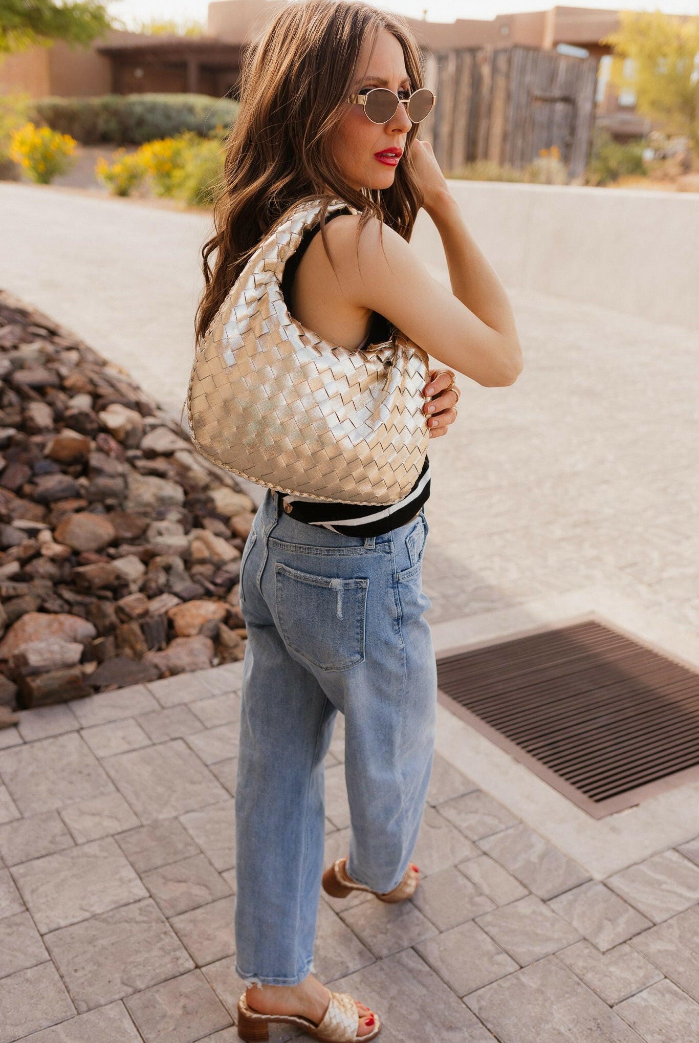 Elevated Stripe Button Down Tank Top-Tanks-Krush Kandy, Women's Online Fashion Boutique Located in Phoenix, Arizona (Scottsdale Area)