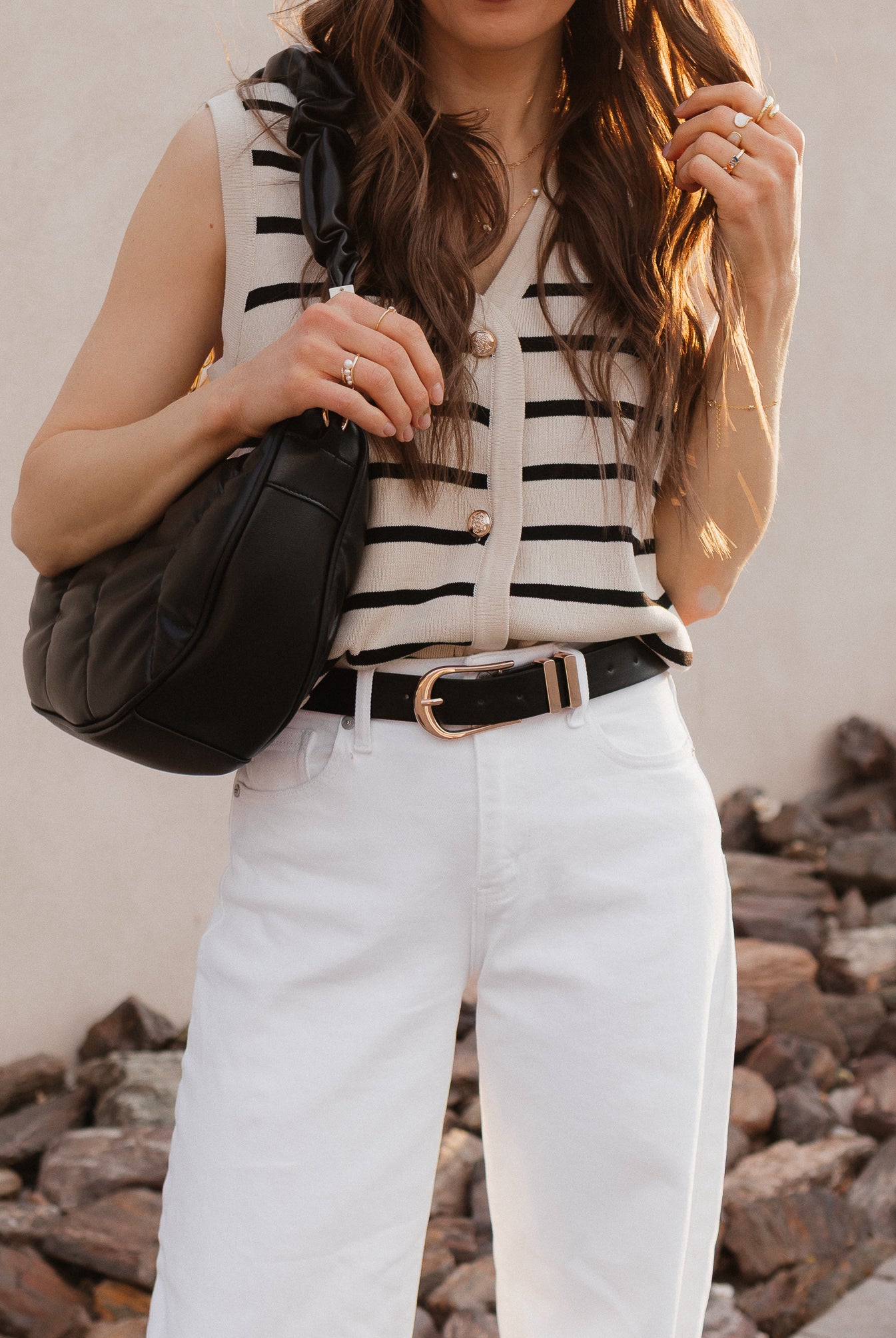Elongated U Buckle Double Loop Belt-Belts-Krush Kandy, Women's Online Fashion Boutique Located in Phoenix, Arizona (Scottsdale Area)