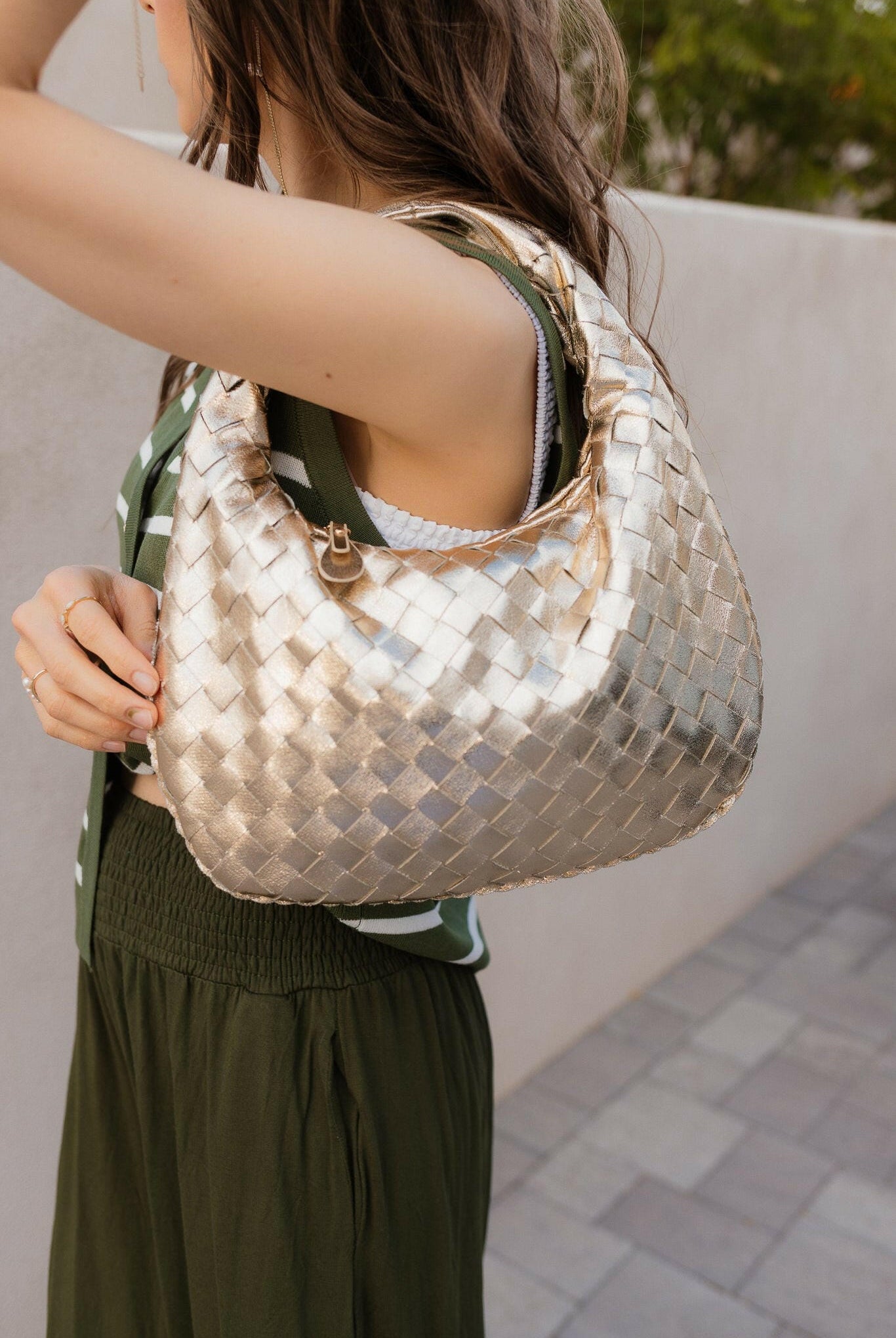 Wendy Woven Shoulder Bag-handbags-Krush Kandy, Women's Online Fashion Boutique Located in Phoenix, Arizona (Scottsdale Area)