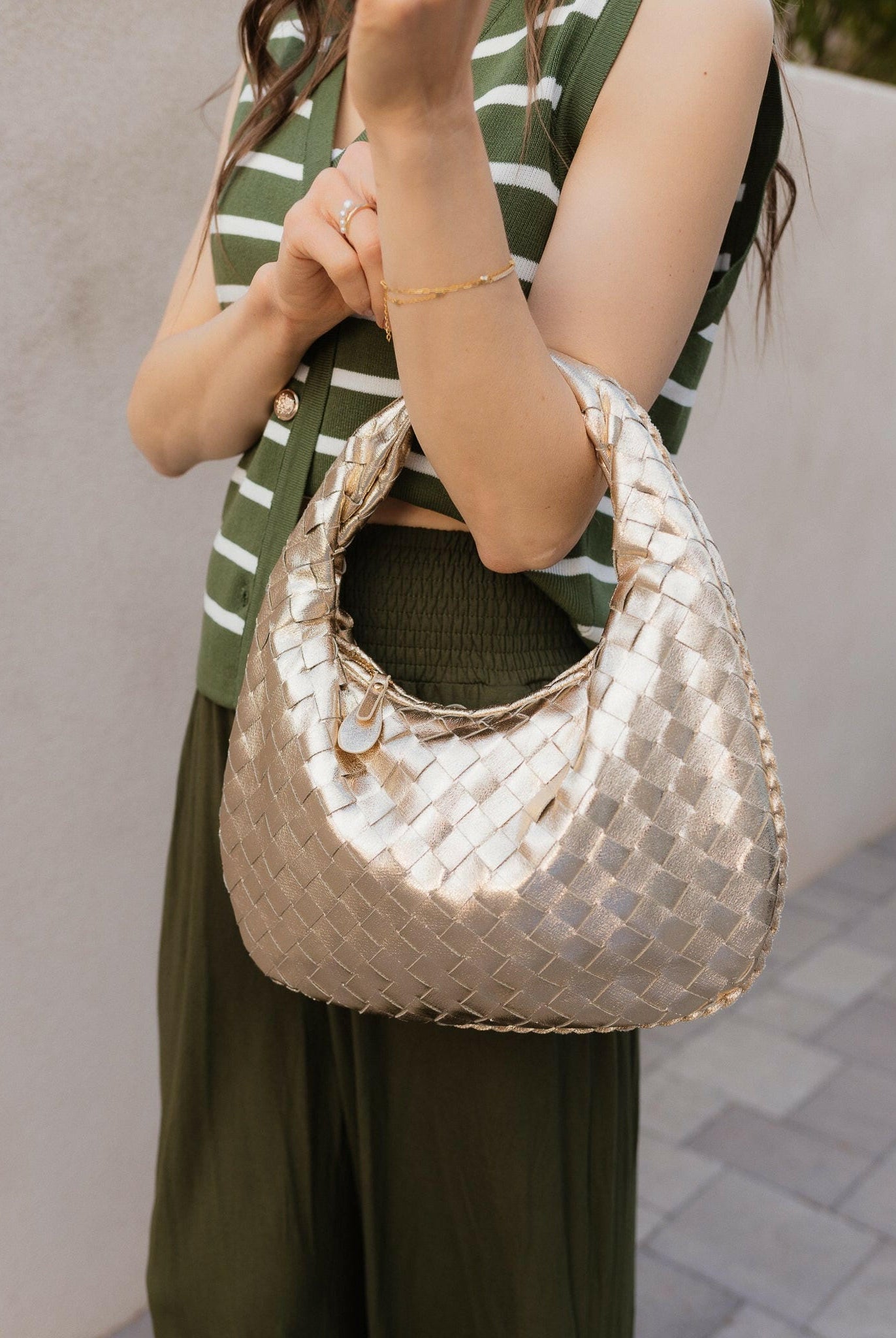 Wendy Woven Shoulder Bag-handbags-Krush Kandy, Women's Online Fashion Boutique Located in Phoenix, Arizona (Scottsdale Area)