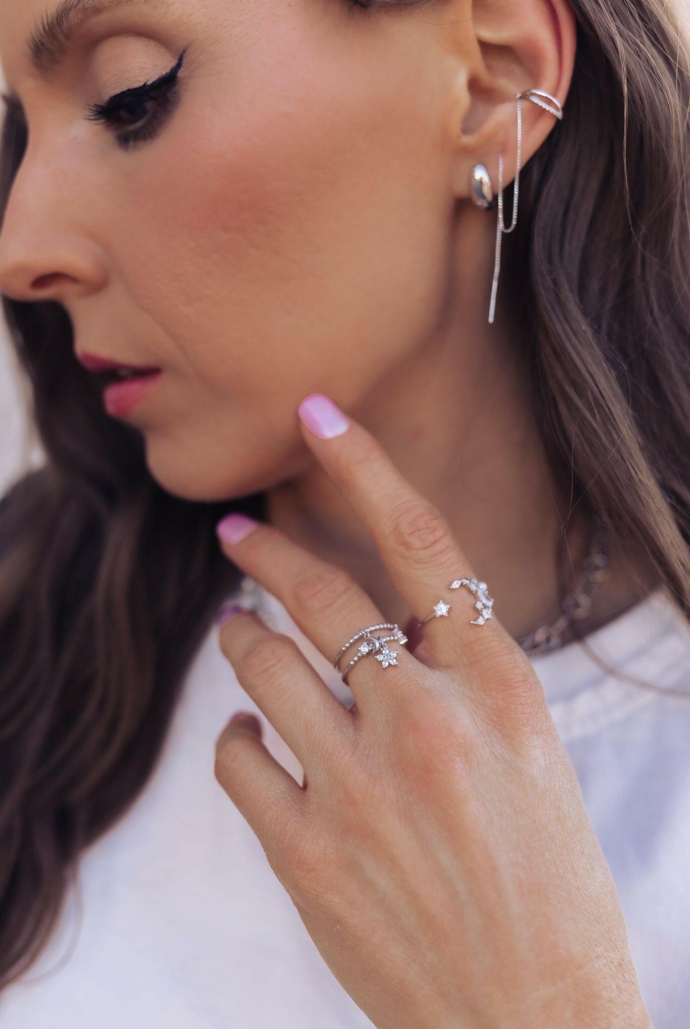 Sterling Geometric Minimalist Stud Earrings-Earrings-Krush Kandy, Women's Online Fashion Boutique Located in Phoenix, Arizona (Scottsdale Area)