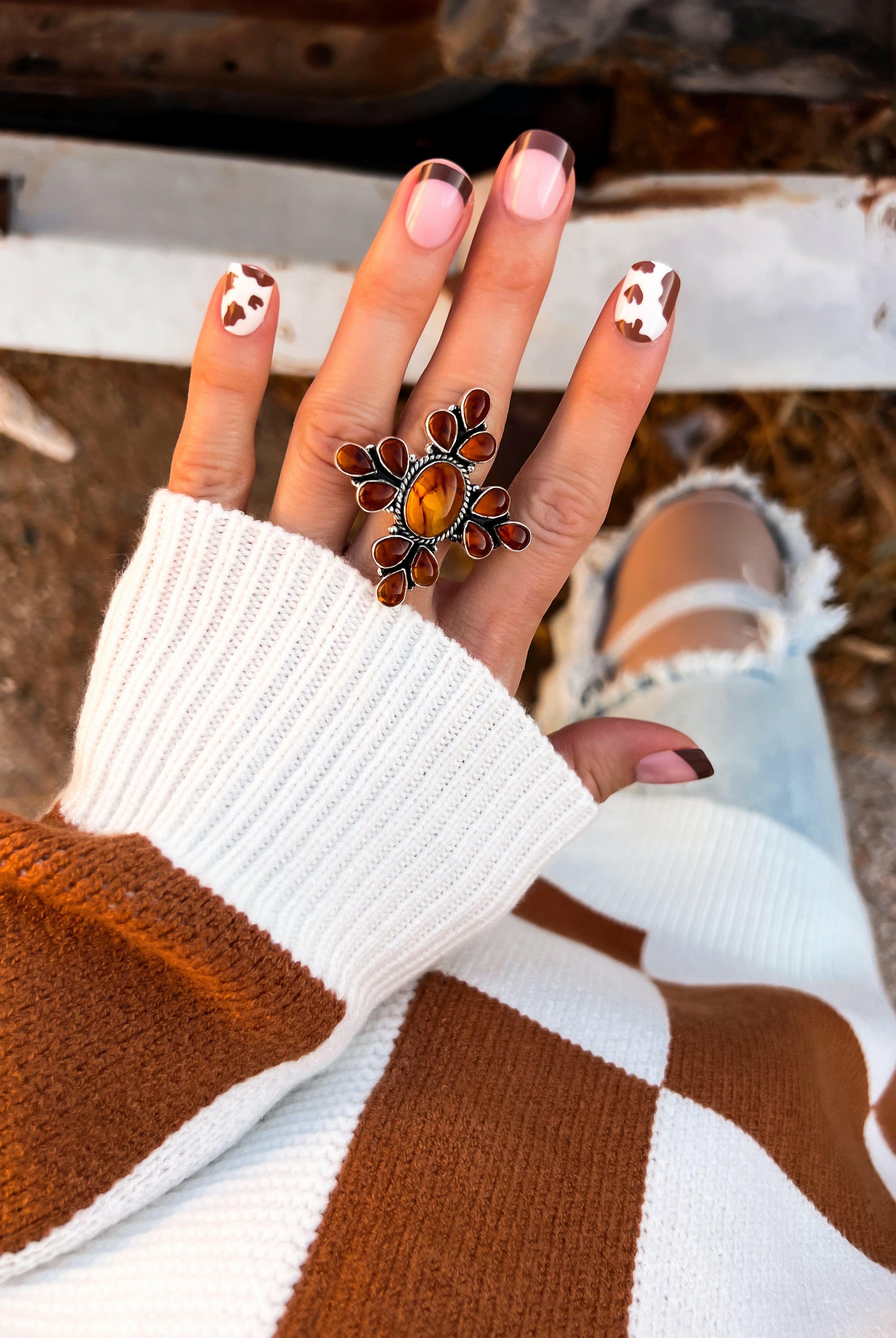 Amber In August Cluster Ring-Krush Kandy, Women's Online Fashion Boutique Located in Phoenix, Arizona (Scottsdale Area)