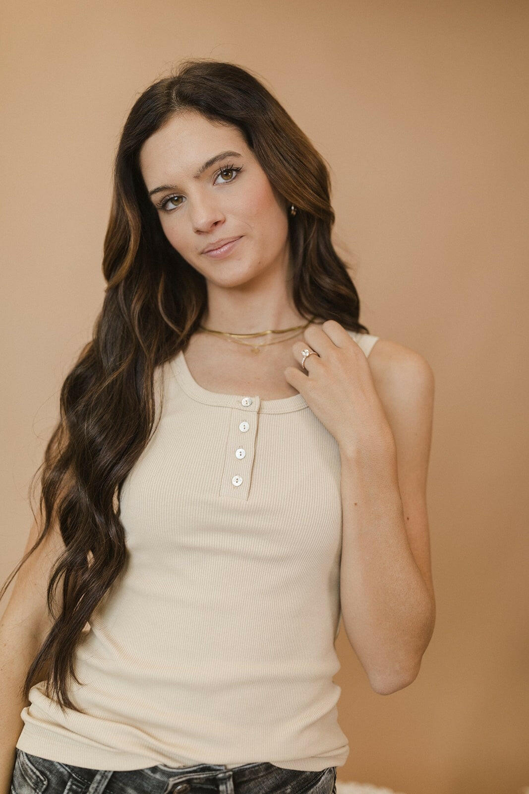 Let's Talk Later Button Detail Tank Top | 9 Colors!-Tanks-Krush Kandy, Women's Online Fashion Boutique Located in Phoenix, Arizona (Scottsdale Area)