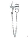 Cubic Zirconia Tassel Minimalist Single Earring-Earrings-Krush Kandy, Women's Online Fashion Boutique Located in Phoenix, Arizona (Scottsdale Area)