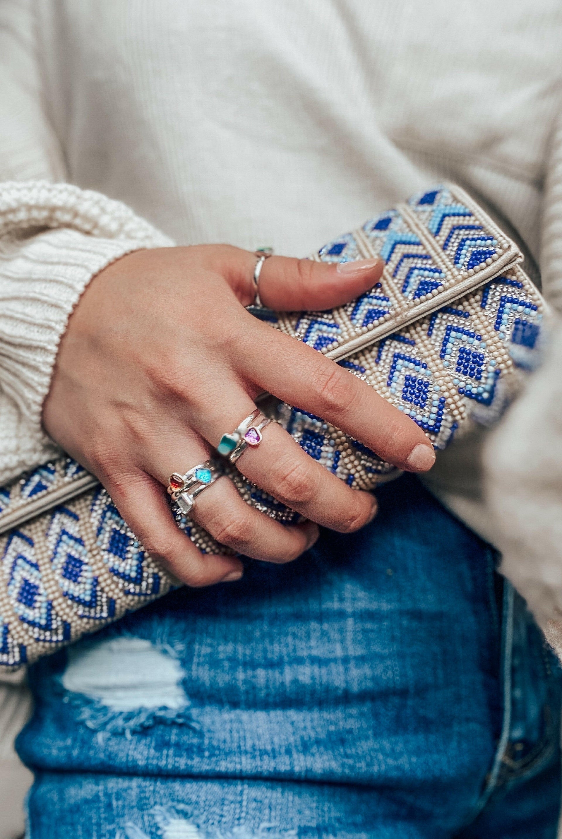 (Multiple Colors) Daydreaming Dichroic Glass Ring-Rings-Krush Kandy, Women's Online Fashion Boutique Located in Phoenix, Arizona (Scottsdale Area)