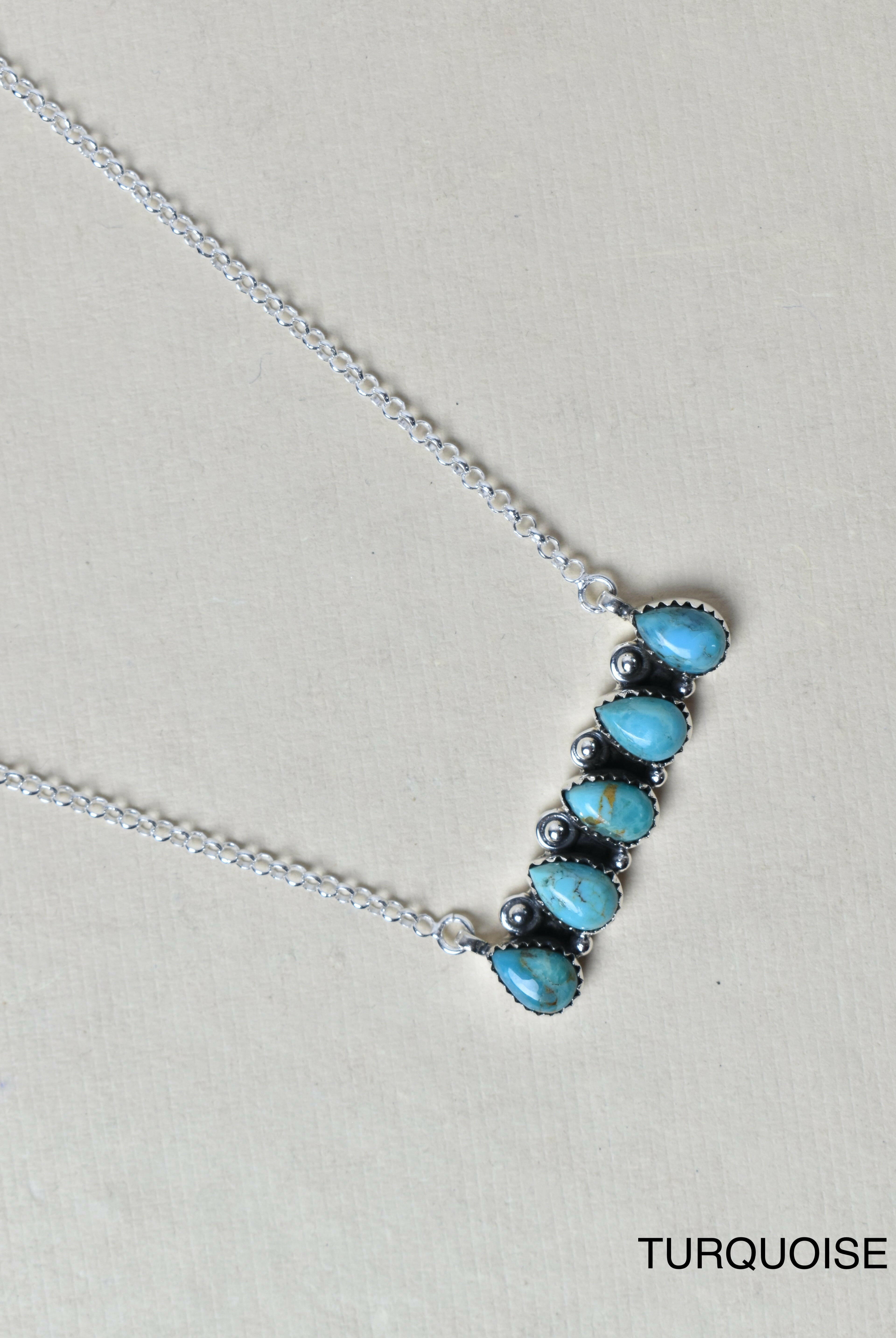Quintabulous Sterling Silver Necklace-Bar Necklaces-Krush Kandy, Women's Online Fashion Boutique Located in Phoenix, Arizona (Scottsdale Area)