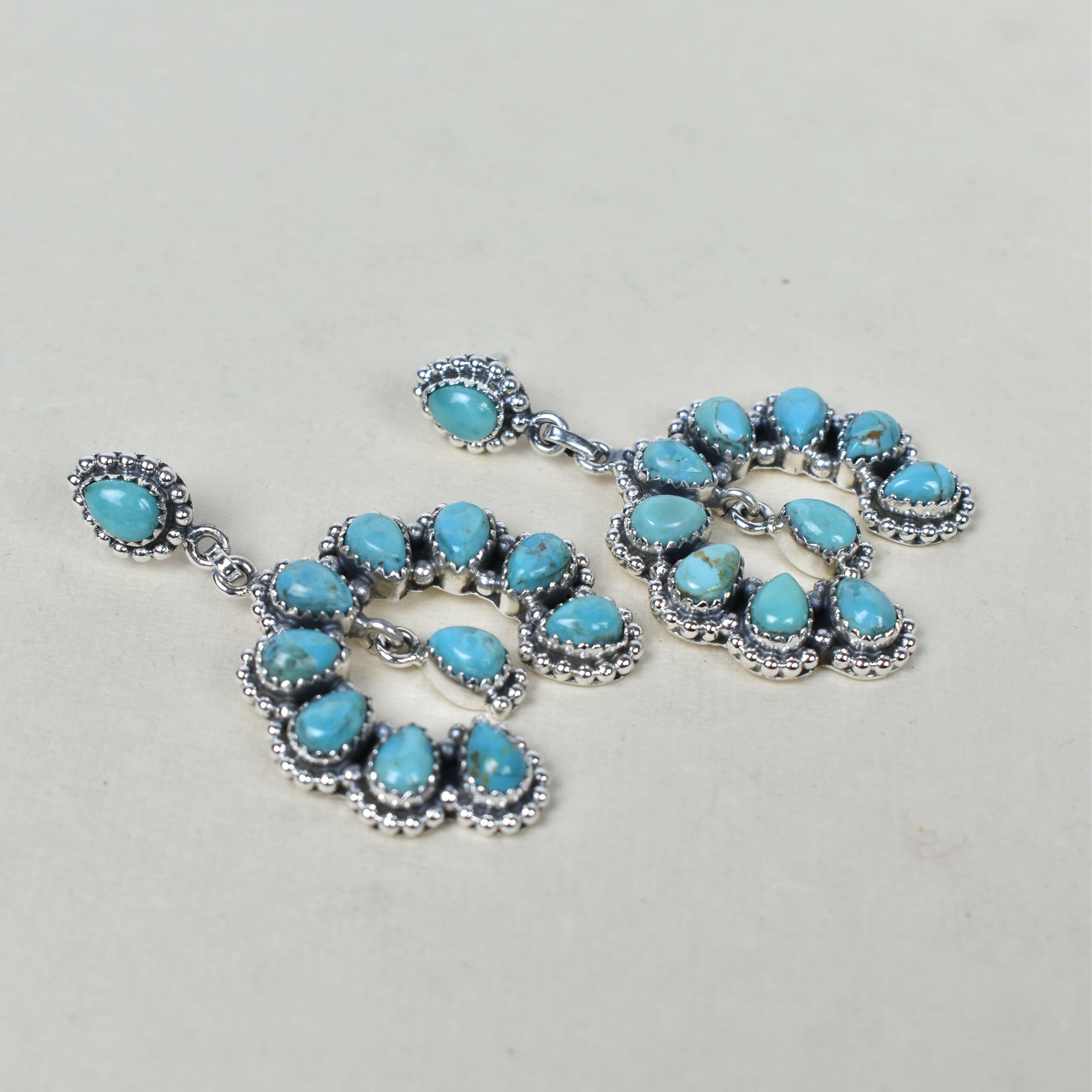 Double Luck Sterling Silver Earrings-Drop Earrings-Krush Kandy, Women's Online Fashion Boutique Located in Phoenix, Arizona (Scottsdale Area)