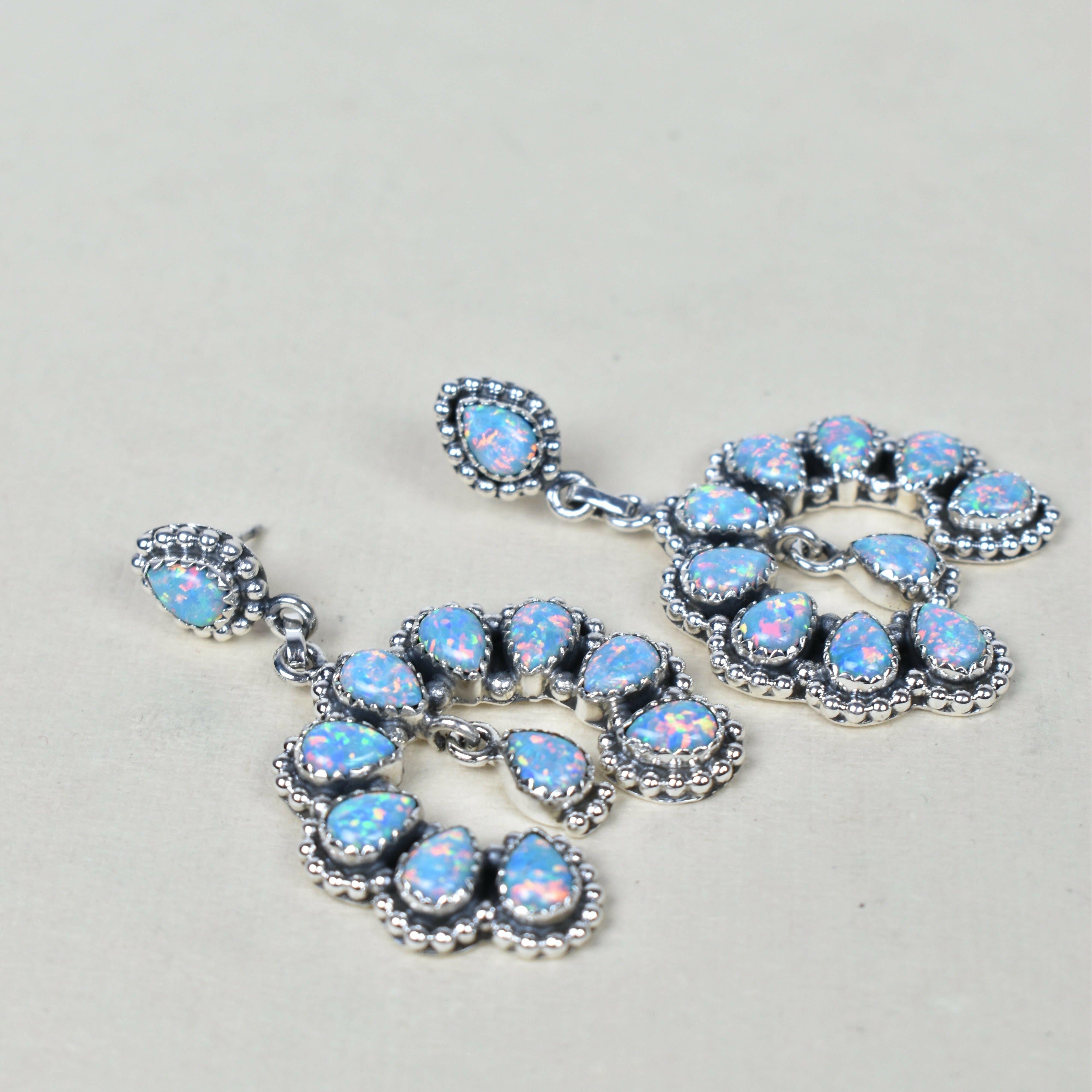 Double Luck Sterling Silver Earrings-Drop Earrings-Krush Kandy, Women's Online Fashion Boutique Located in Phoenix, Arizona (Scottsdale Area)