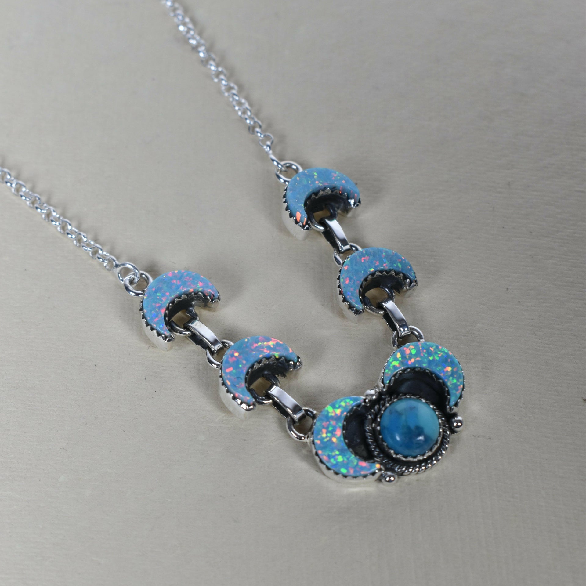 Lunar Crescent Necklace-Chain Necklaces-Krush Kandy, Women's Online Fashion Boutique Located in Phoenix, Arizona (Scottsdale Area)