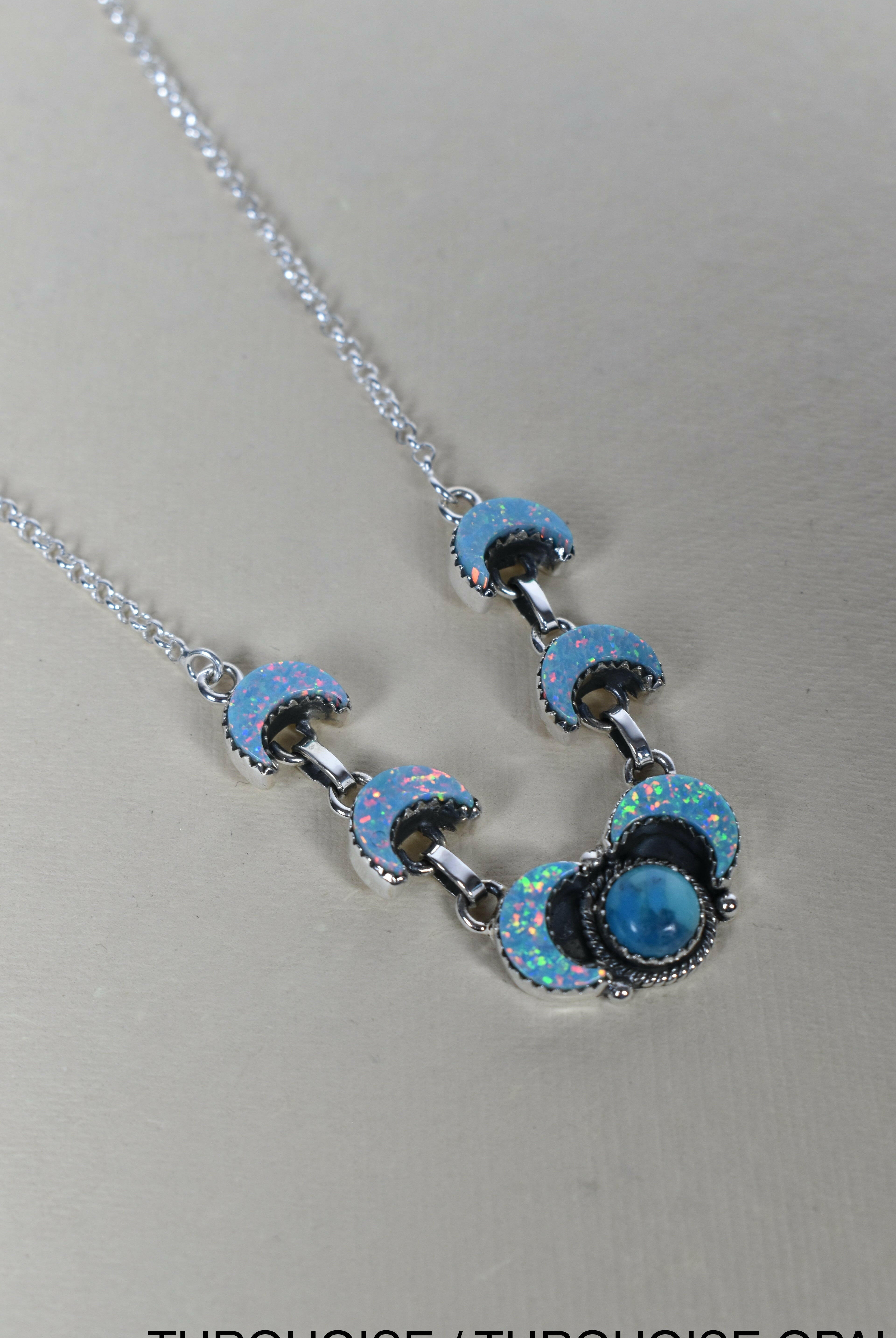 Lunar Crescent Necklace-Chain Necklaces-Krush Kandy, Women's Online Fashion Boutique Located in Phoenix, Arizona (Scottsdale Area)