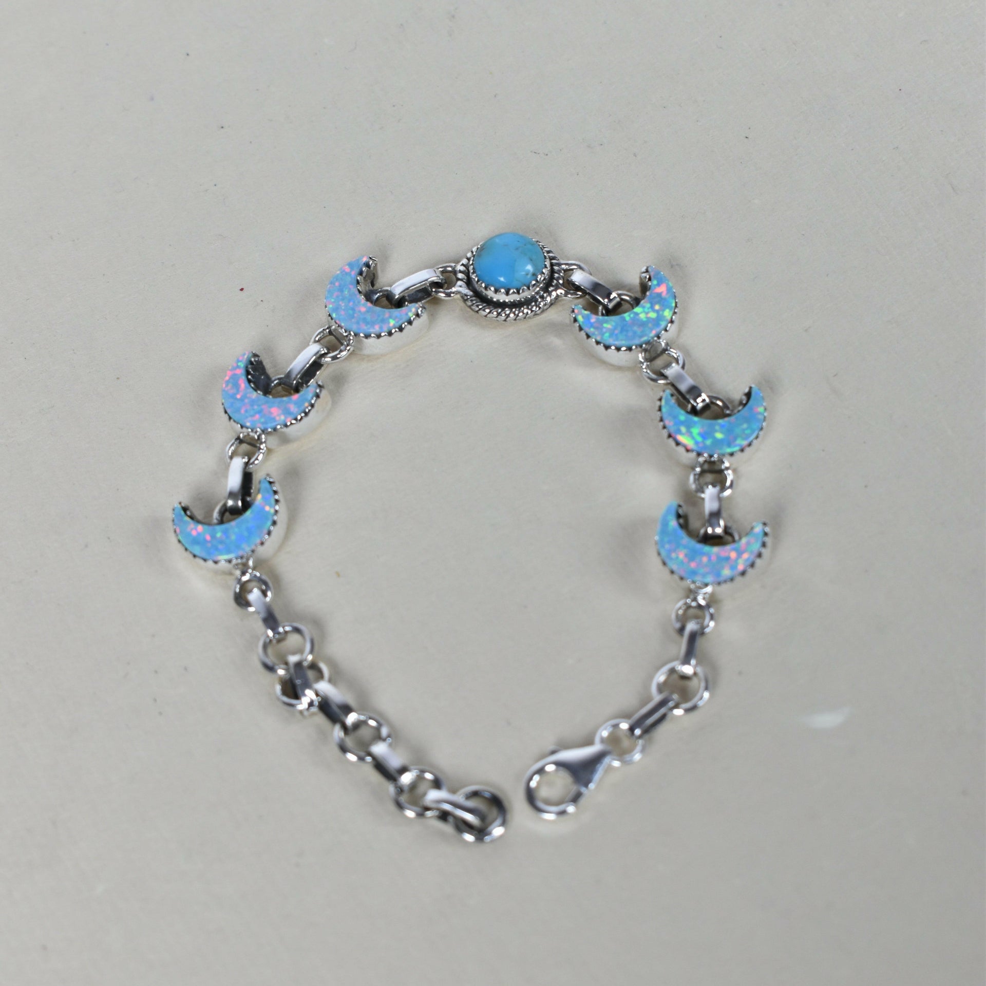 Lunar Crescent Charm Bracelet-Chain Bracelets-Krush Kandy, Women's Online Fashion Boutique Located in Phoenix, Arizona (Scottsdale Area)