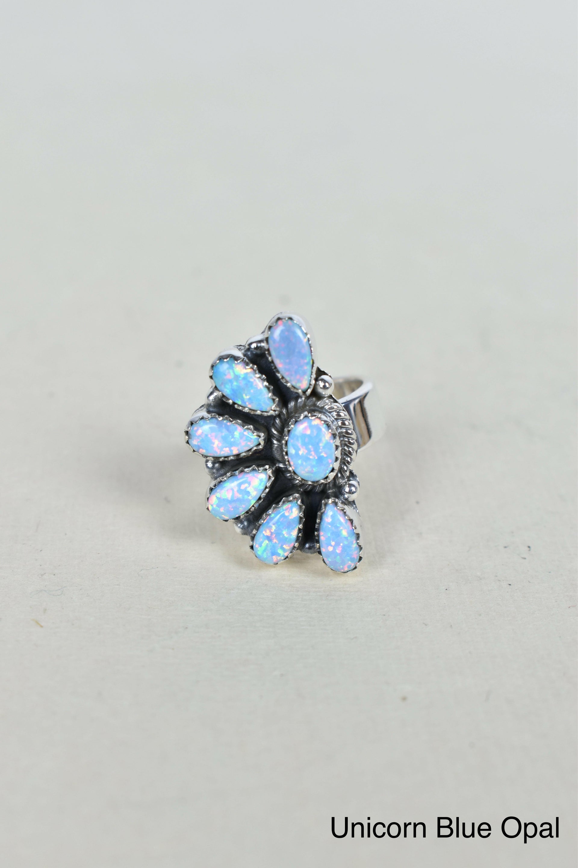 Lazy Daisy Sterling Jeweled Half Ring-Cluster Rings-Krush Kandy, Women's Online Fashion Boutique Located in Phoenix, Arizona (Scottsdale Area)