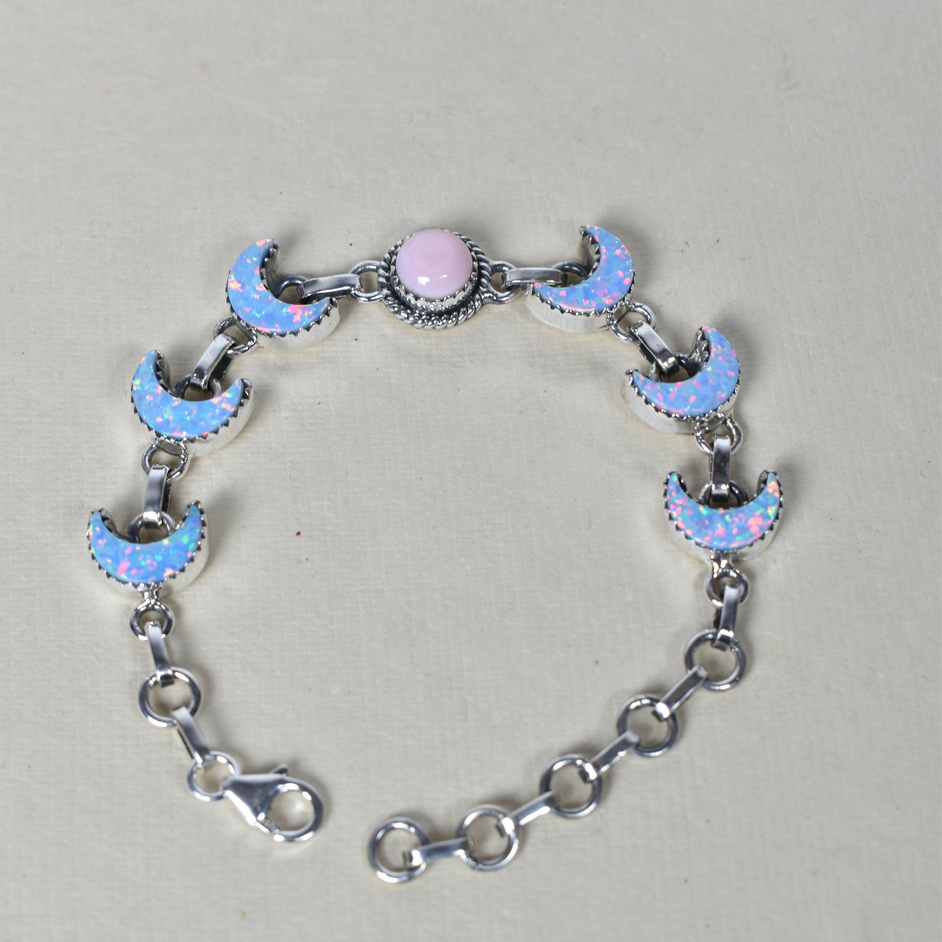 Lunar Crescent Charm Bracelet-Chain Bracelets-Krush Kandy, Women's Online Fashion Boutique Located in Phoenix, Arizona (Scottsdale Area)