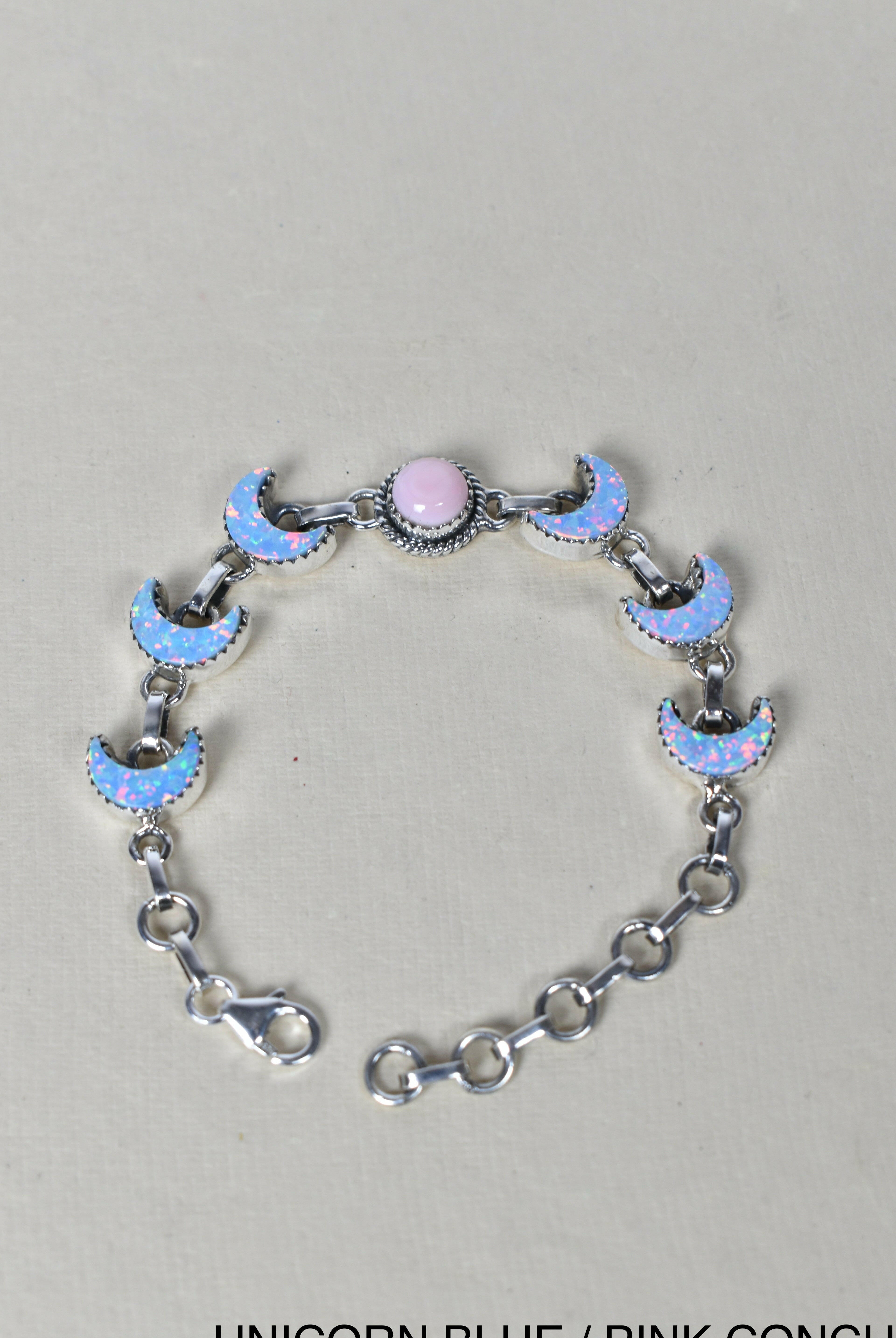 Lunar Crescent Charm Bracelet-Chain Bracelets-Krush Kandy, Women's Online Fashion Boutique Located in Phoenix, Arizona (Scottsdale Area)