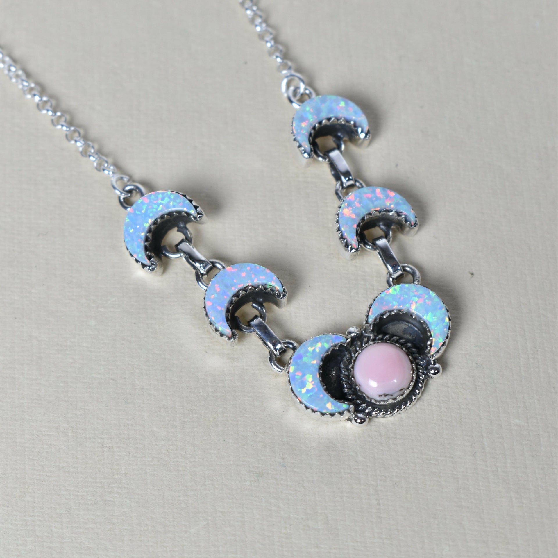 Lunar Crescent Necklace-Chain Necklaces-Krush Kandy, Women's Online Fashion Boutique Located in Phoenix, Arizona (Scottsdale Area)