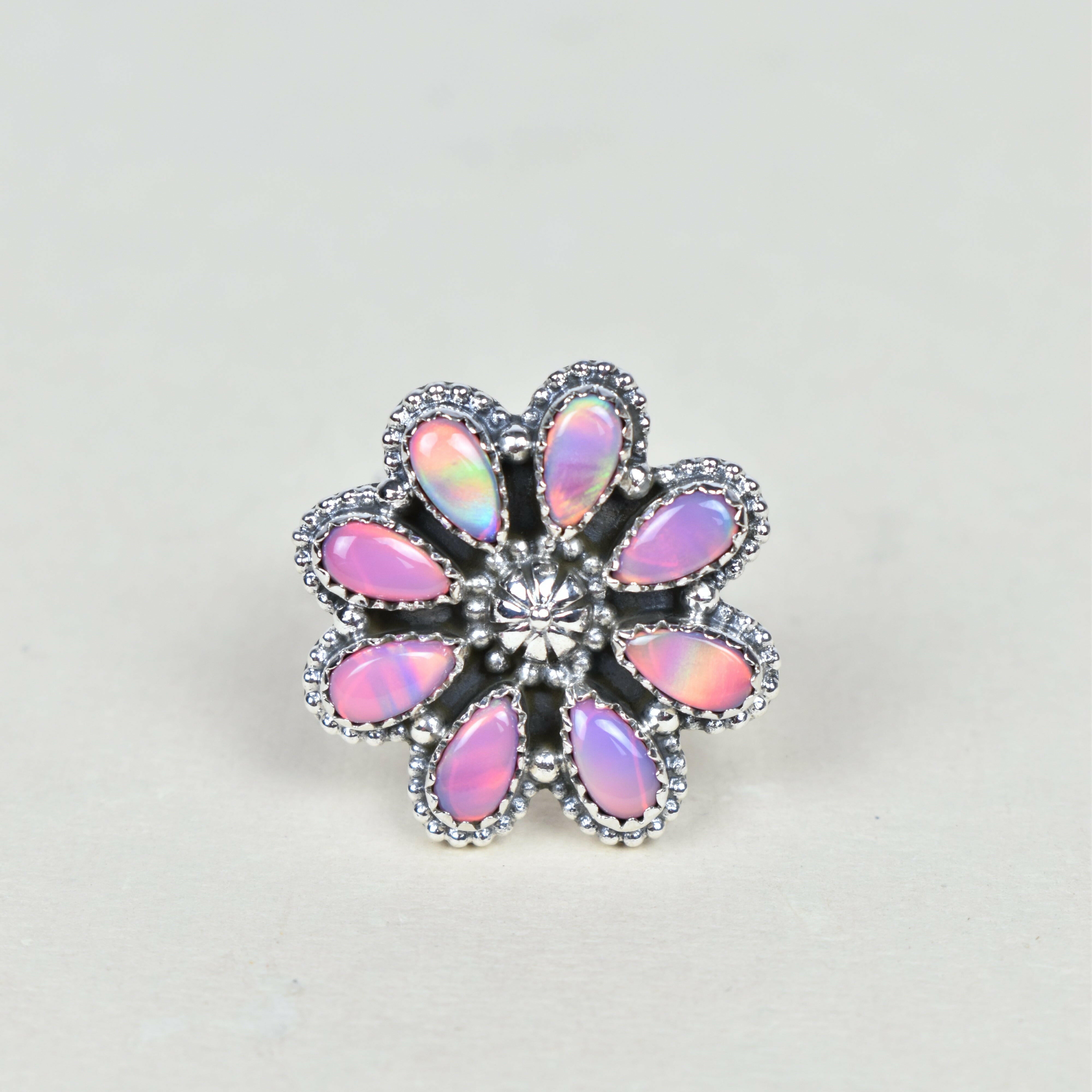 A Daisy A Day Keeps The Blues Away Ring-Cluster Rings-Krush Kandy, Women's Online Fashion Boutique Located in Phoenix, Arizona (Scottsdale Area)