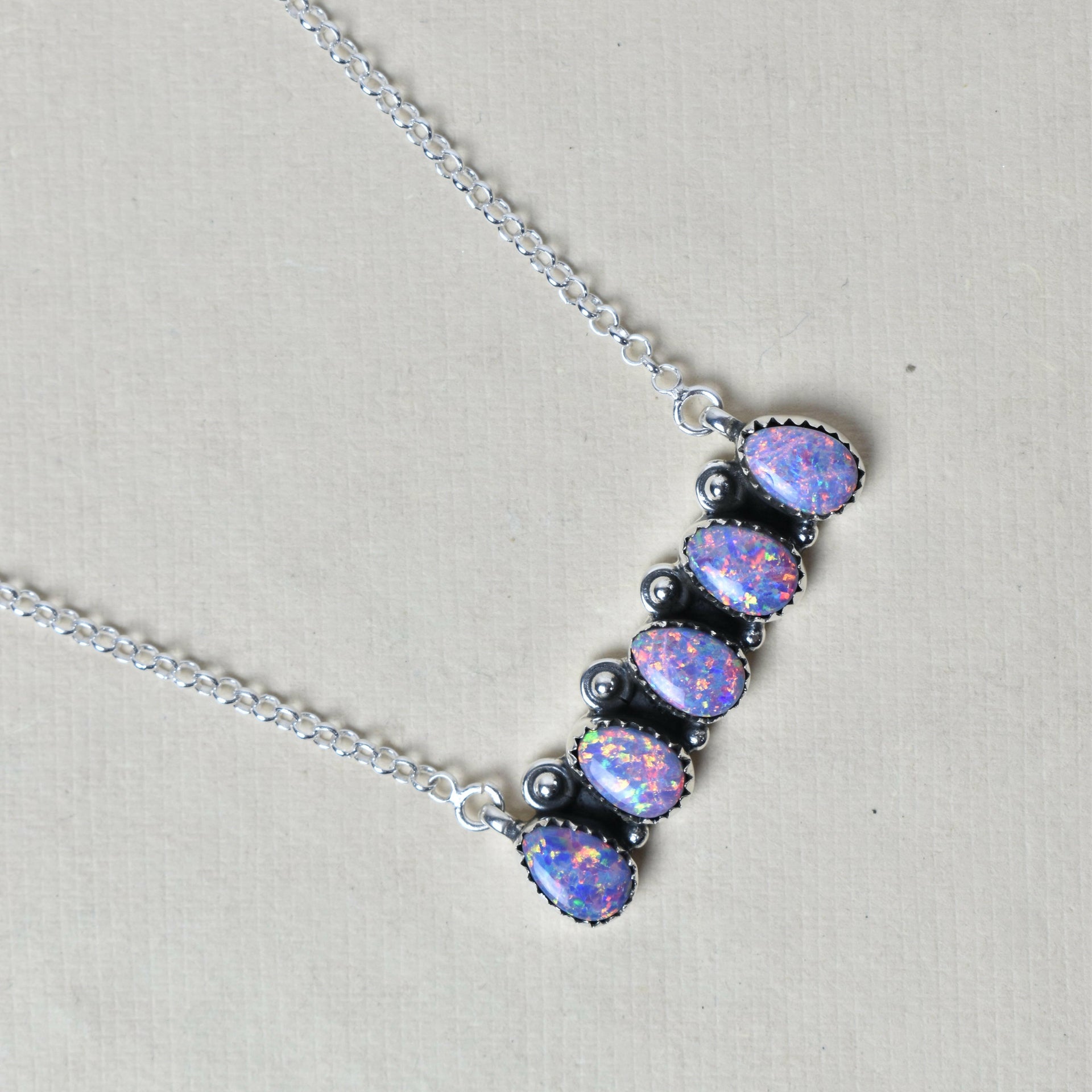 Quintabulous Sterling Silver Necklace-Bar Necklaces-Krush Kandy, Women's Online Fashion Boutique Located in Phoenix, Arizona (Scottsdale Area)