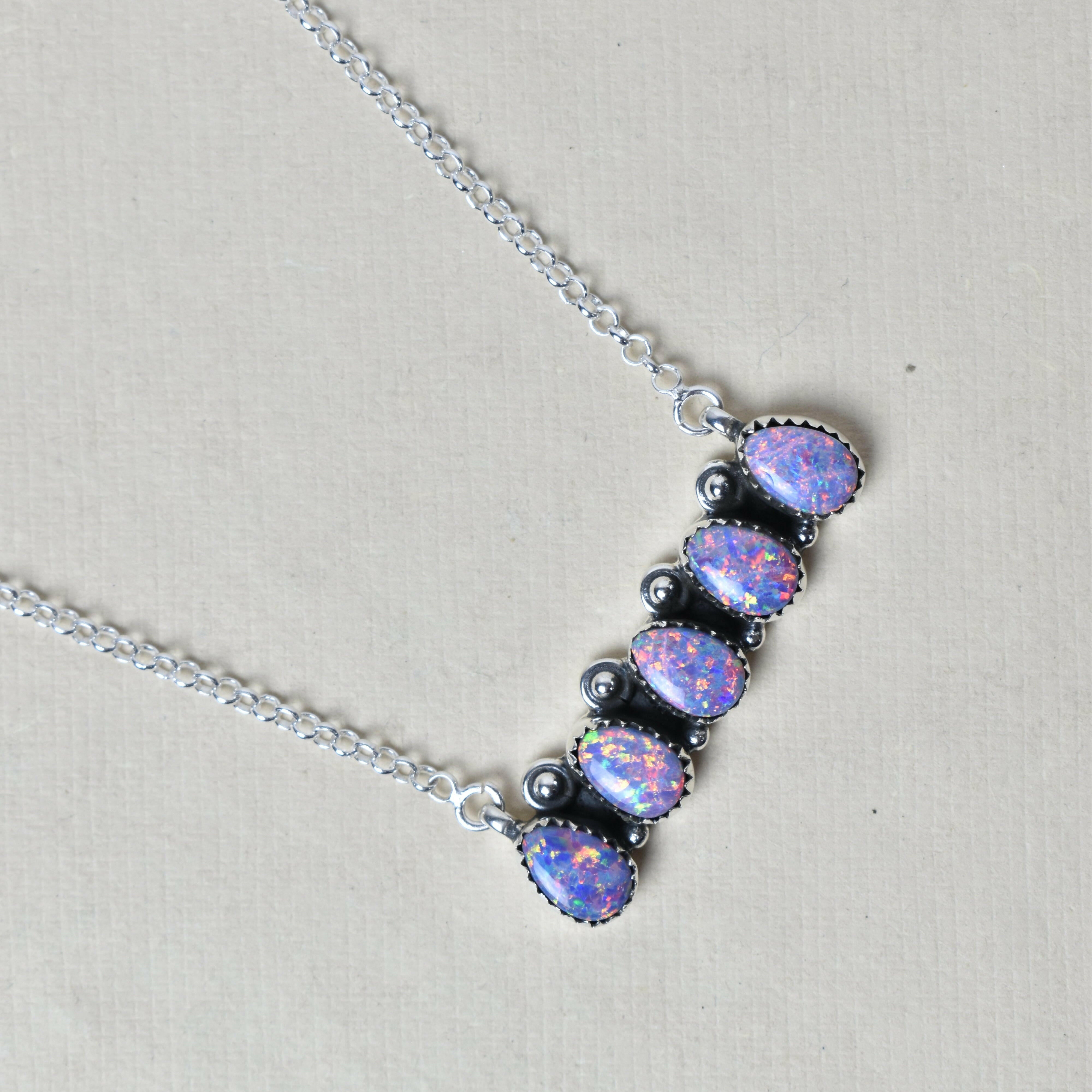 Quintabulous Sterling Silver Necklace-Bar Necklaces-Krush Kandy, Women's Online Fashion Boutique Located in Phoenix, Arizona (Scottsdale Area)