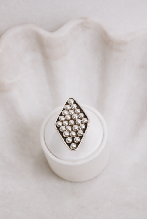 Nomadic Diamond Ball Sterling Sterling Necklace & Ring-Pendant Necklaces-Krush Kandy, Women's Online Fashion Boutique Located in Phoenix, Arizona (Scottsdale Area)