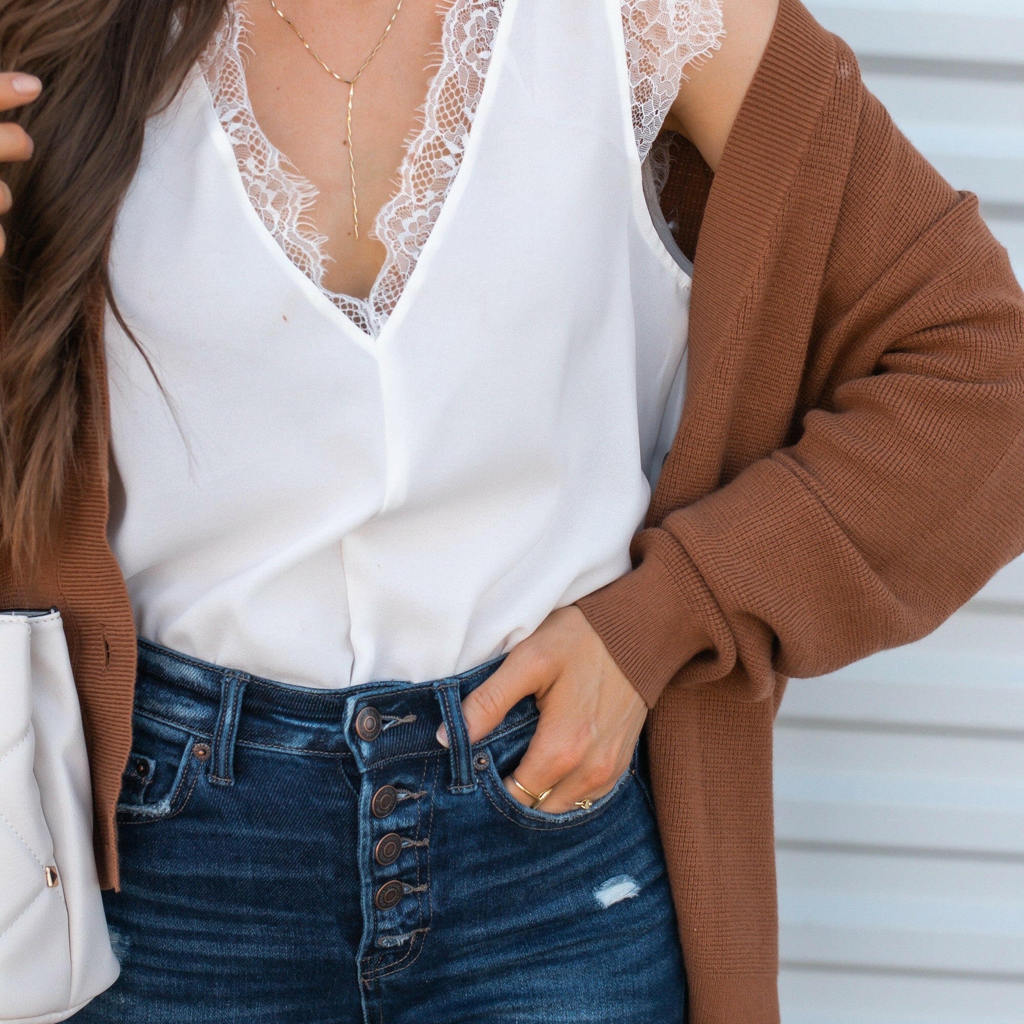 Busy Boss Babe Eyelash Lace V Neck Tank Top | S-2X 6 colors-Tanks-Krush Kandy, Women's Online Fashion Boutique Located in Phoenix, Arizona (Scottsdale Area)