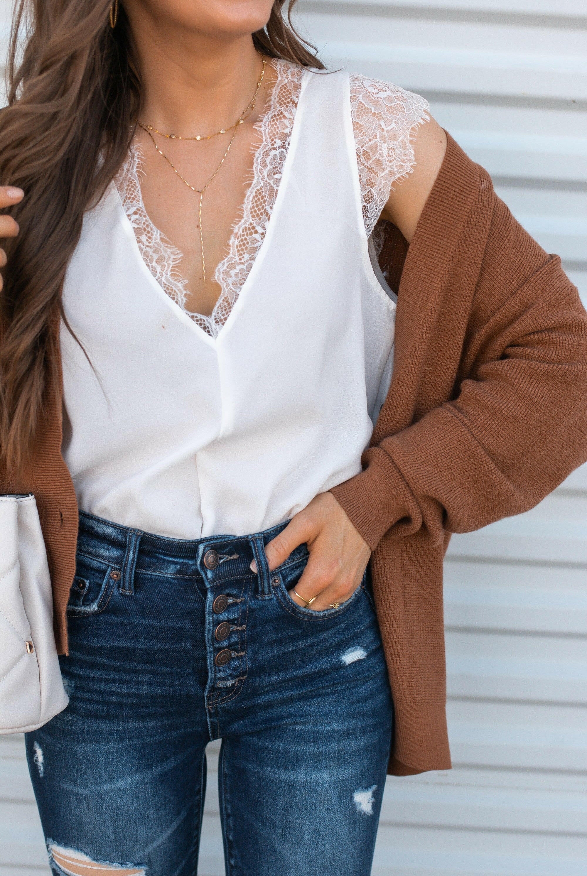 Busy Boss Babe Eyelash Lace V Neck Tank Top | S-2X 6 colors-Tanks-Krush Kandy, Women's Online Fashion Boutique Located in Phoenix, Arizona (Scottsdale Area)