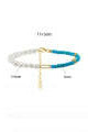 Natural Stone & Pearl Beaded Bracelet-Bracelets-Krush Kandy, Women's Online Fashion Boutique Located in Phoenix, Arizona (Scottsdale Area)